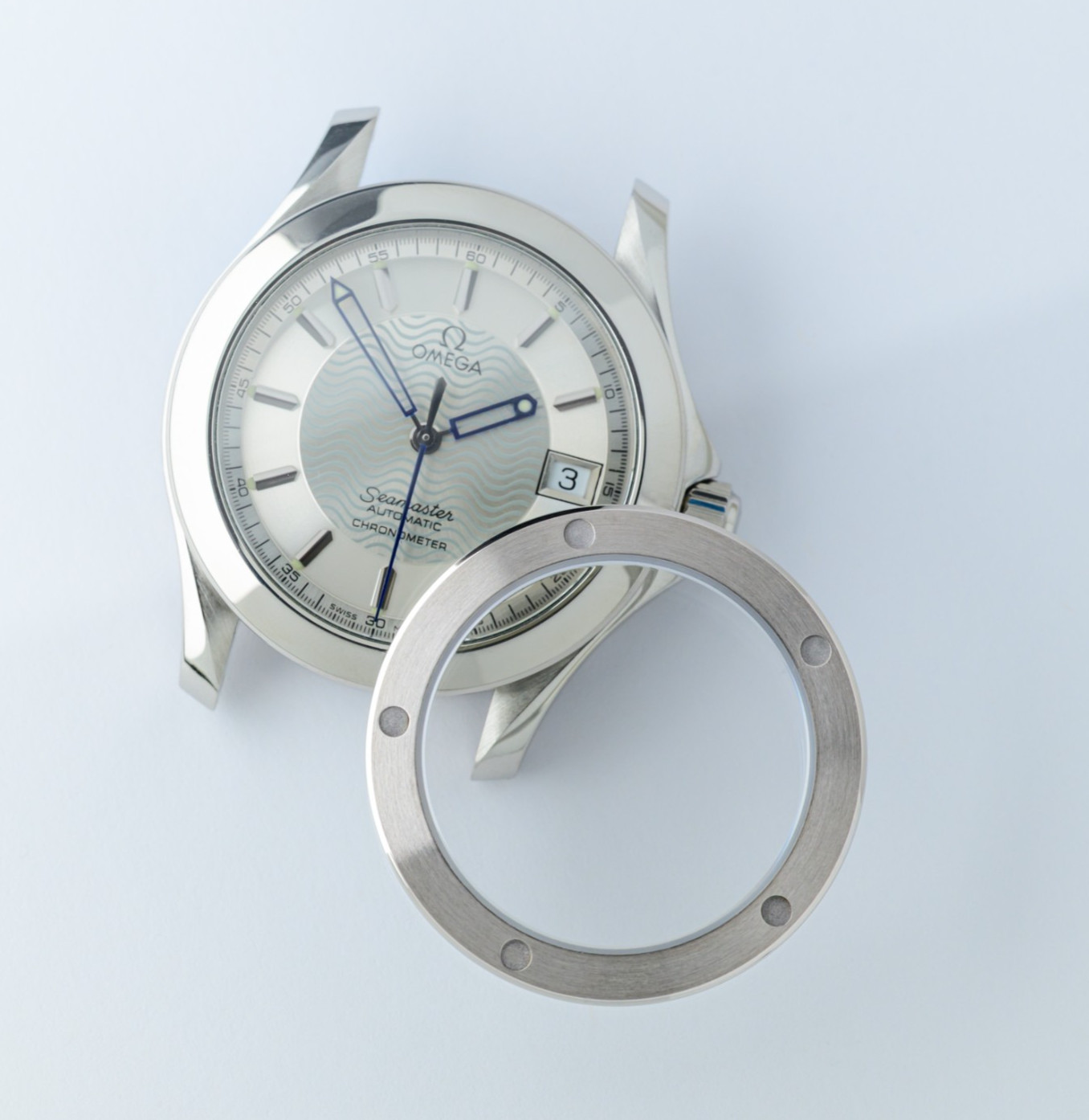 Spiralwinder Sapphire Caseback for 36mm 1990s Seamaster 120m Automatics