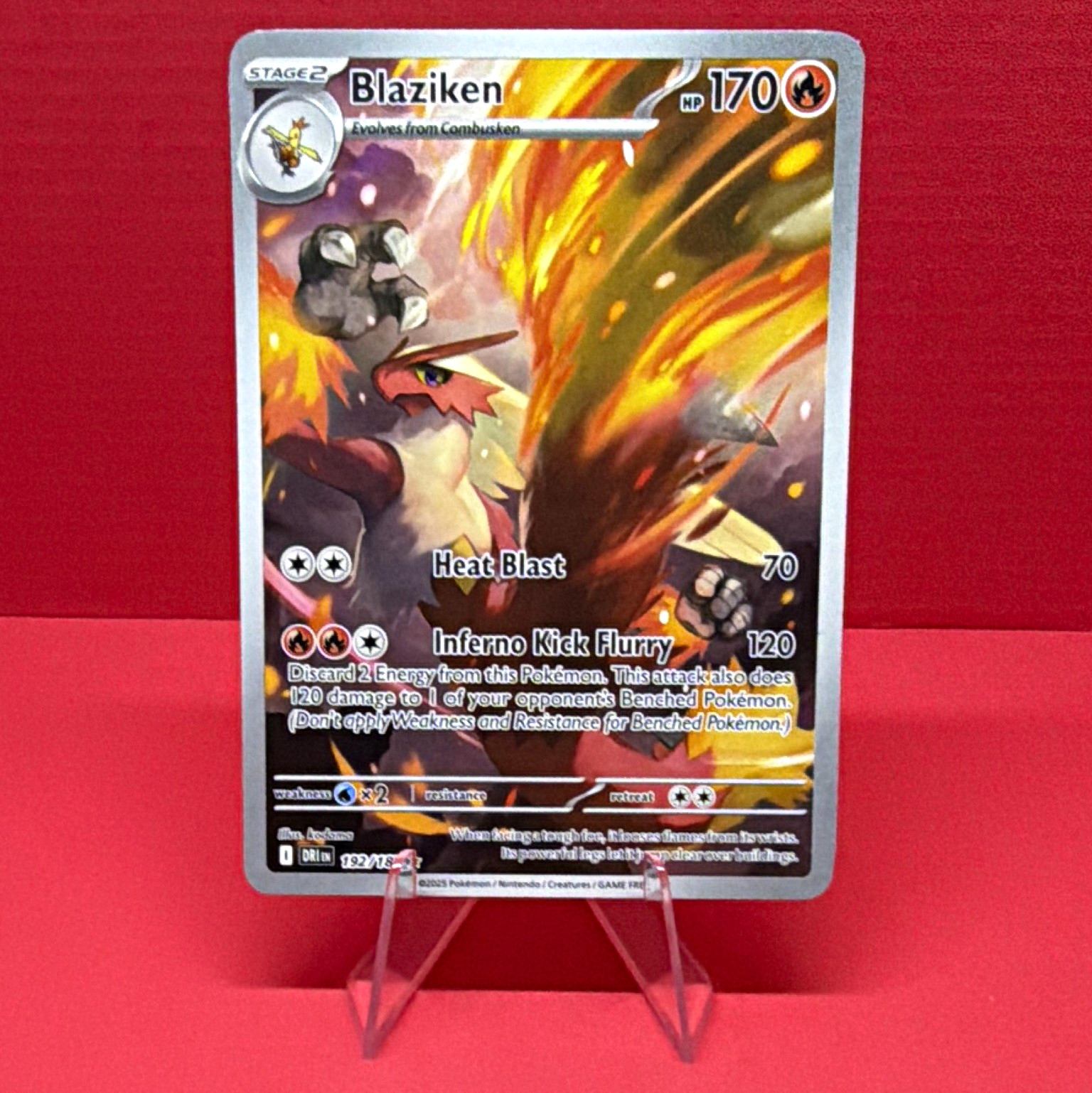 Blaziken 192/182 Sv10 Destined Rivals Illus Rare Holo ENG LP/MP