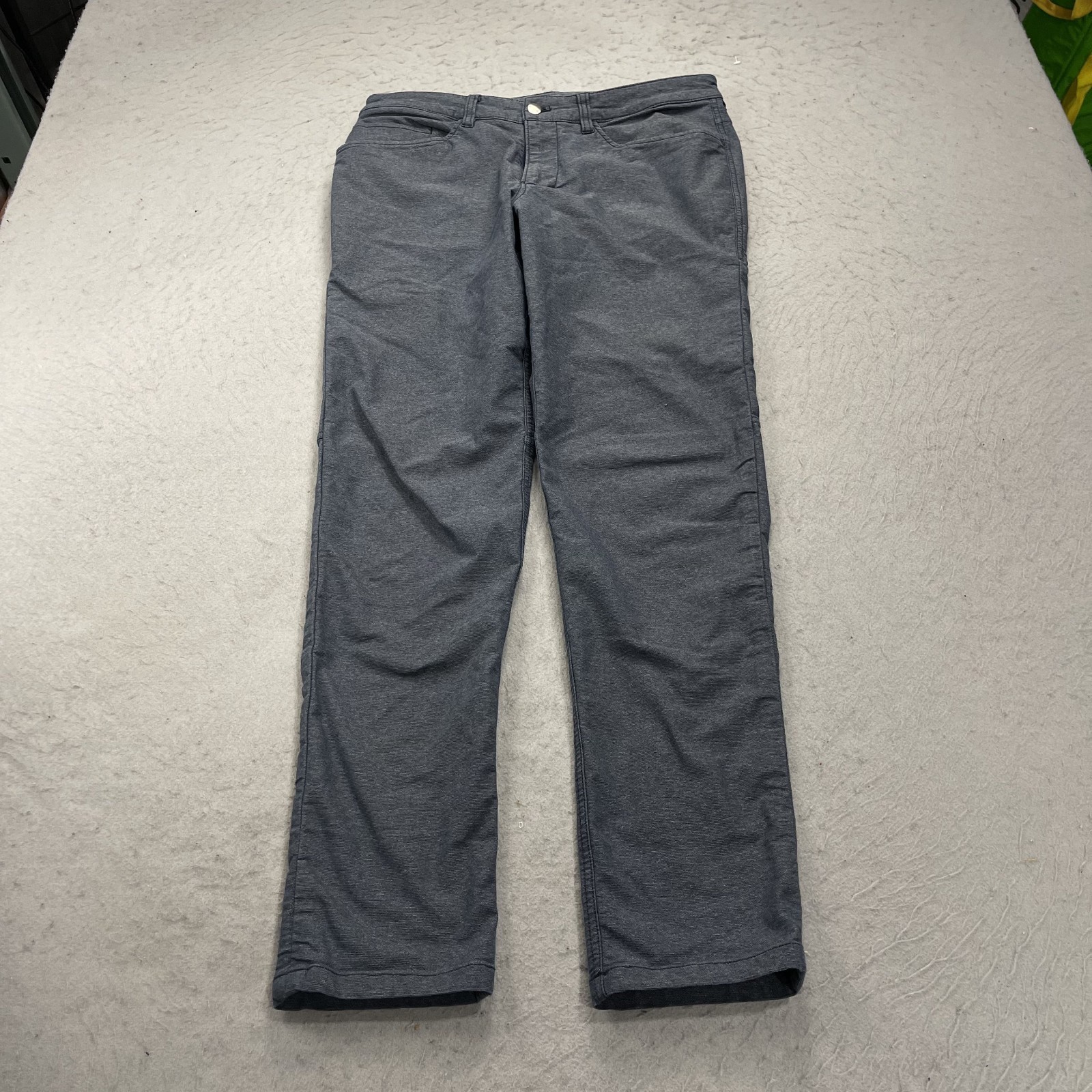 Lululemon ABC Pants Mens 32x32 Blue Slim Tech Canvas Chino Casual Office Preppy