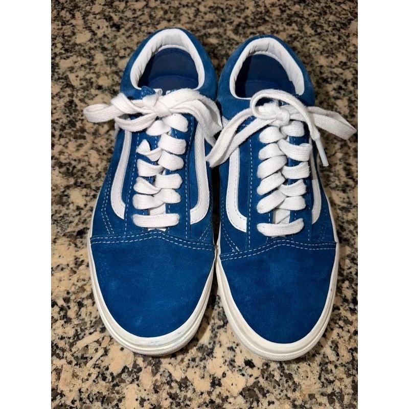 Vans Old Skool Blue Suede Water Repellent Sneakers Mens 4.5 Womens 6 Vans Old Skool Blue Suede Water Repellent Sneakers Mens 4.5 Womens 6