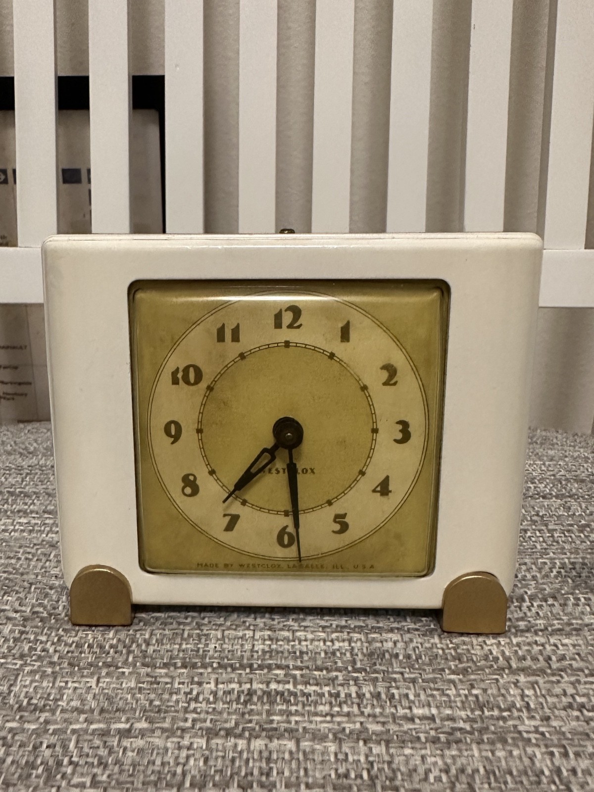 Vintage 1930's Westclox Siesta Alarm Clock * Good Working Condition 