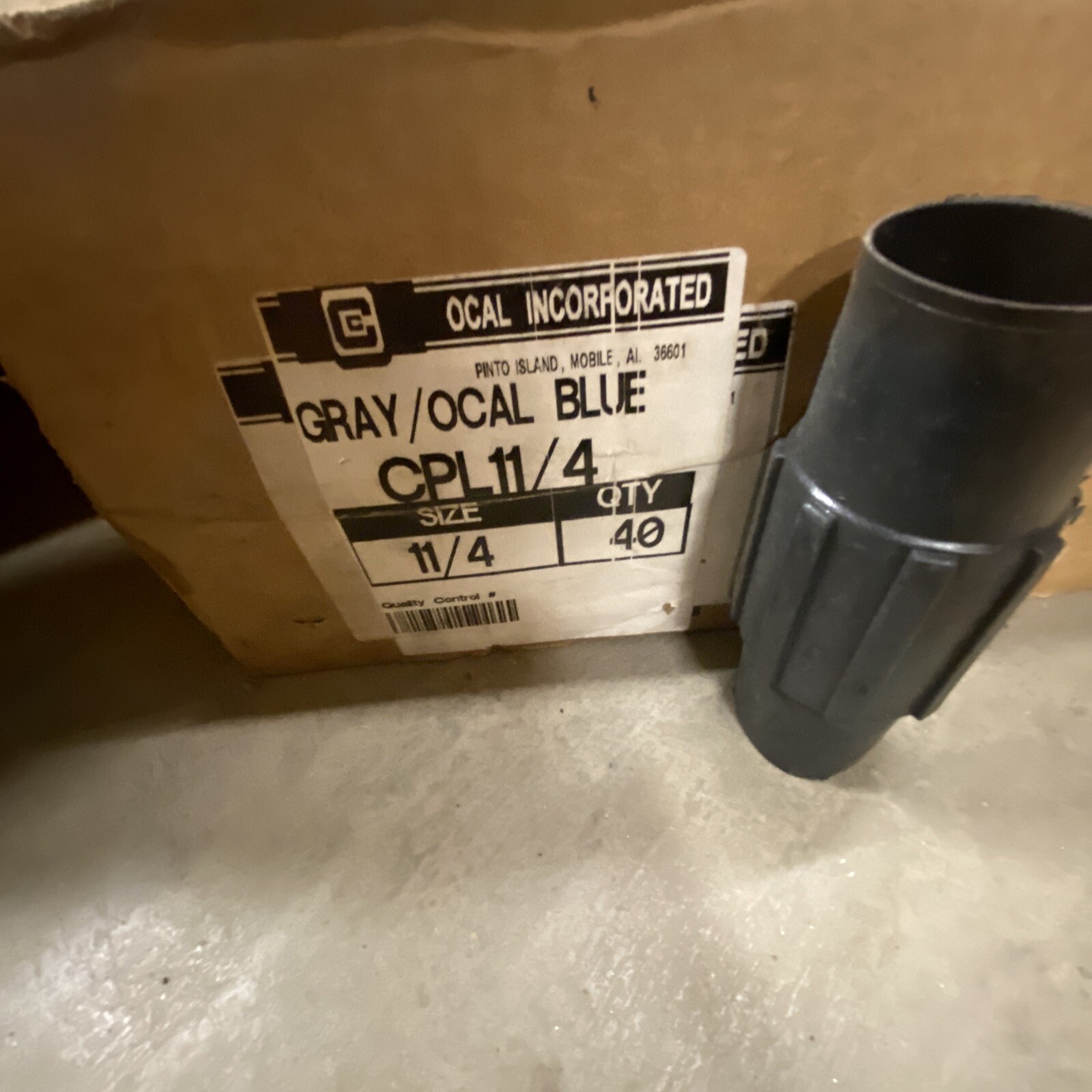 Ocal CPL11/4-G Threaded PVC Coated Conduit Coupling 1-1/4\