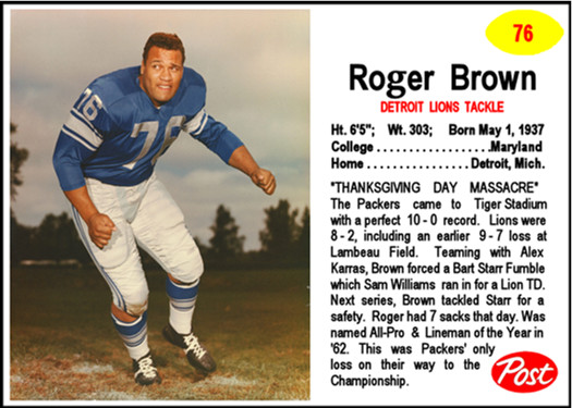 ROGER BROWN POST 63### BUY 5 GET 1 FREE ## or 30% OFF 12 OR MORE