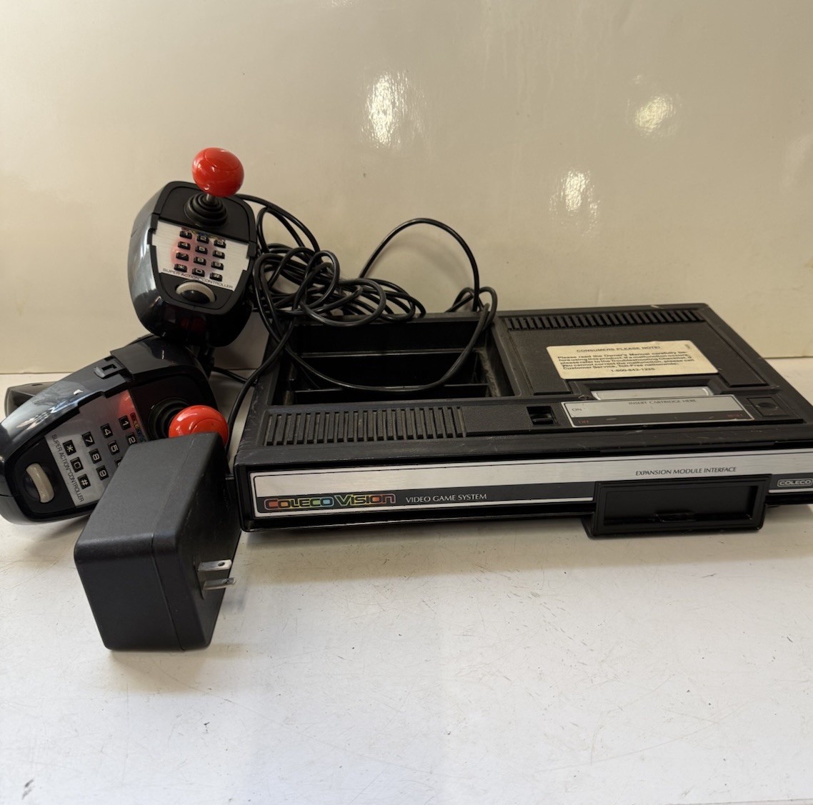 Vintage ColecoVision Model 2400 Console With Super Action Controllers NOT TESTED