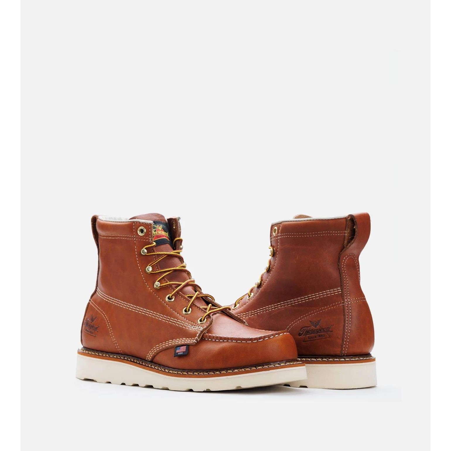Thorogood Work Boots Mens 14 Tobacco American Heritage 814-4200 Moc Toe EH $279