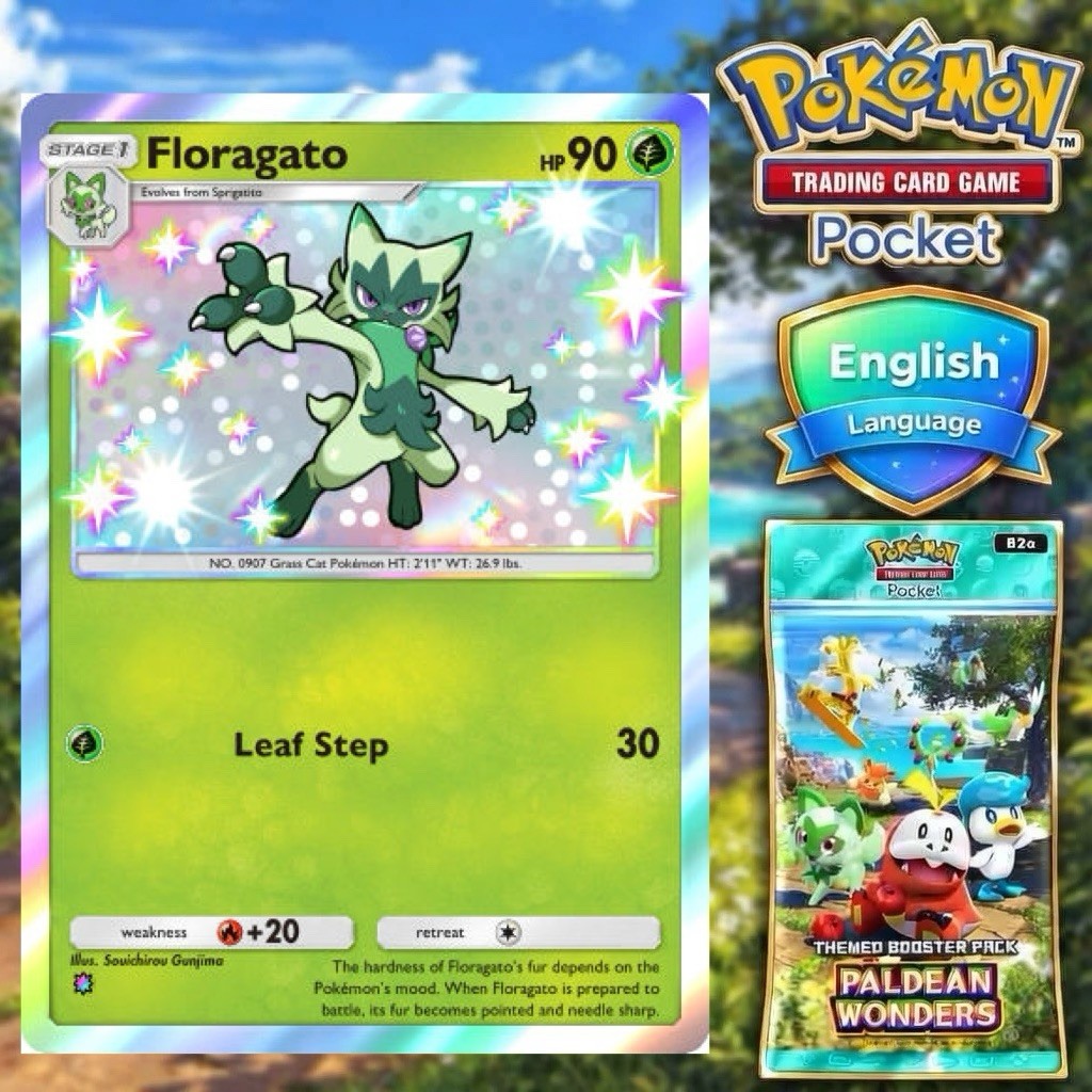 Shiny Floragato PTCGP – Pokémon TCG Pocket