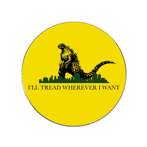 Godzilla Tread Wherever I Want Golf Ball Marker Novelty Gift