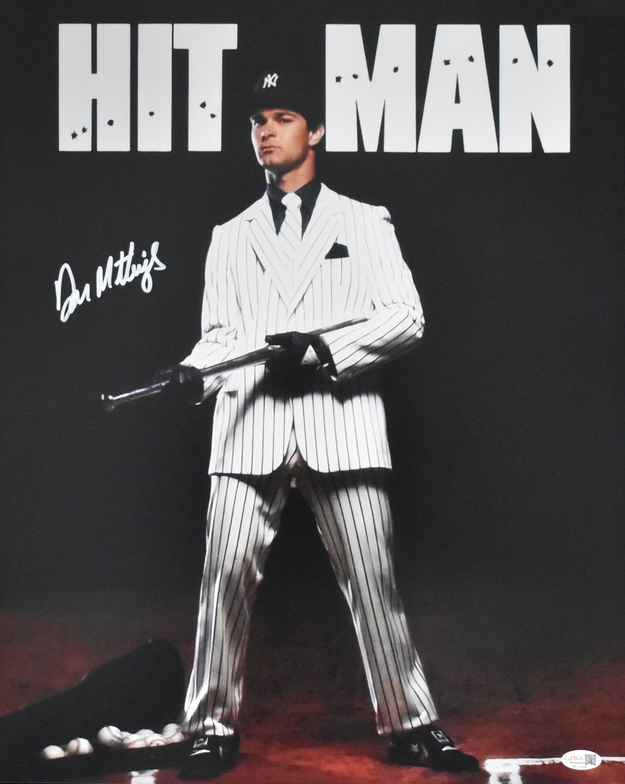 Don Mattingly Autographed /Signed NY Yankees Hitman 16x20 Photo JSA 210003 Don Mattingly Autographed /Signed NY Yankees Hitman 16x20 Photo JSA 210003