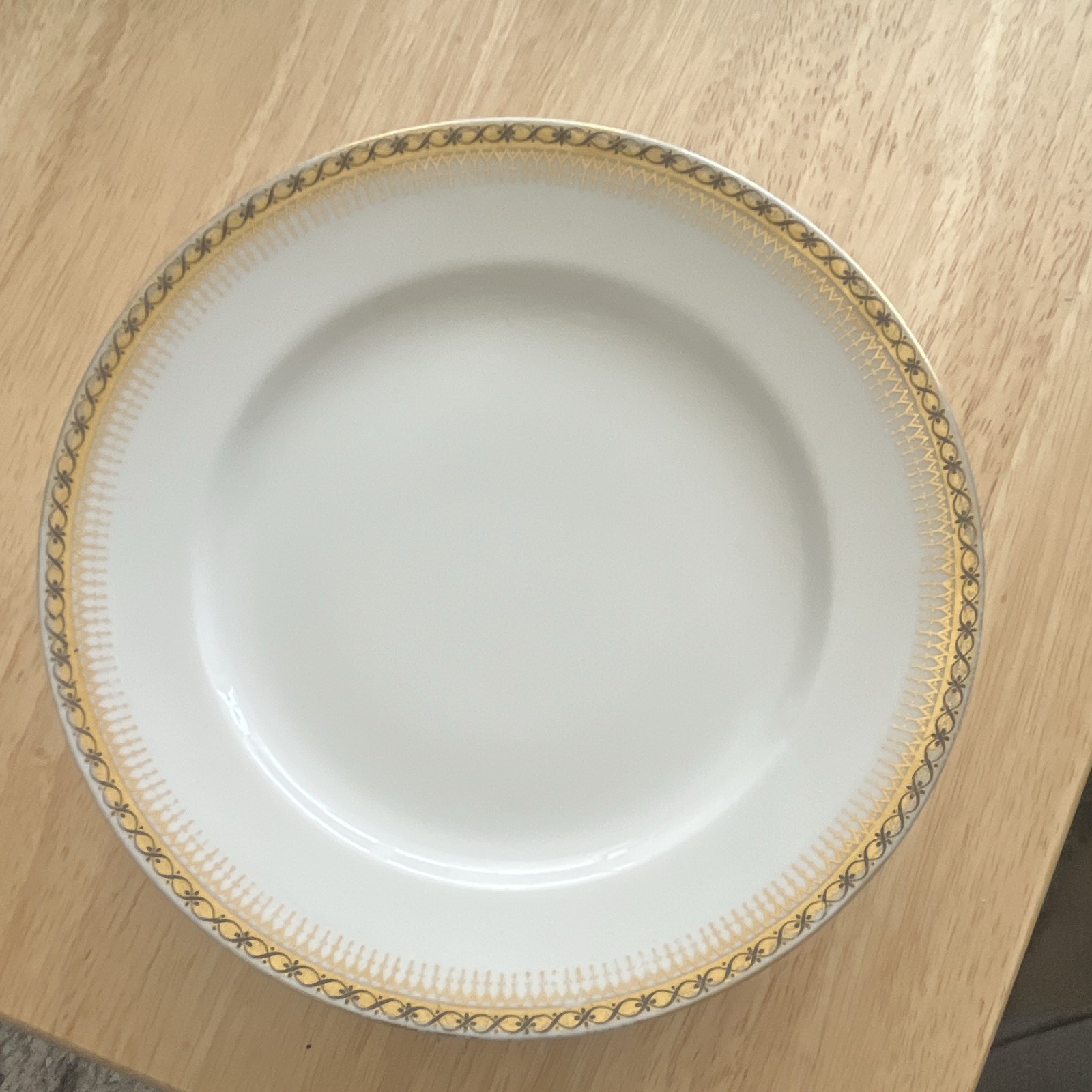 Antique GDA Limoges France Plates 6 Gold Black Greek Key 6 1/4” Raphael Weill Antique GDA Limoges France Plates 6 Gold Black Greek Key 6 1/4” Raphael Weill
