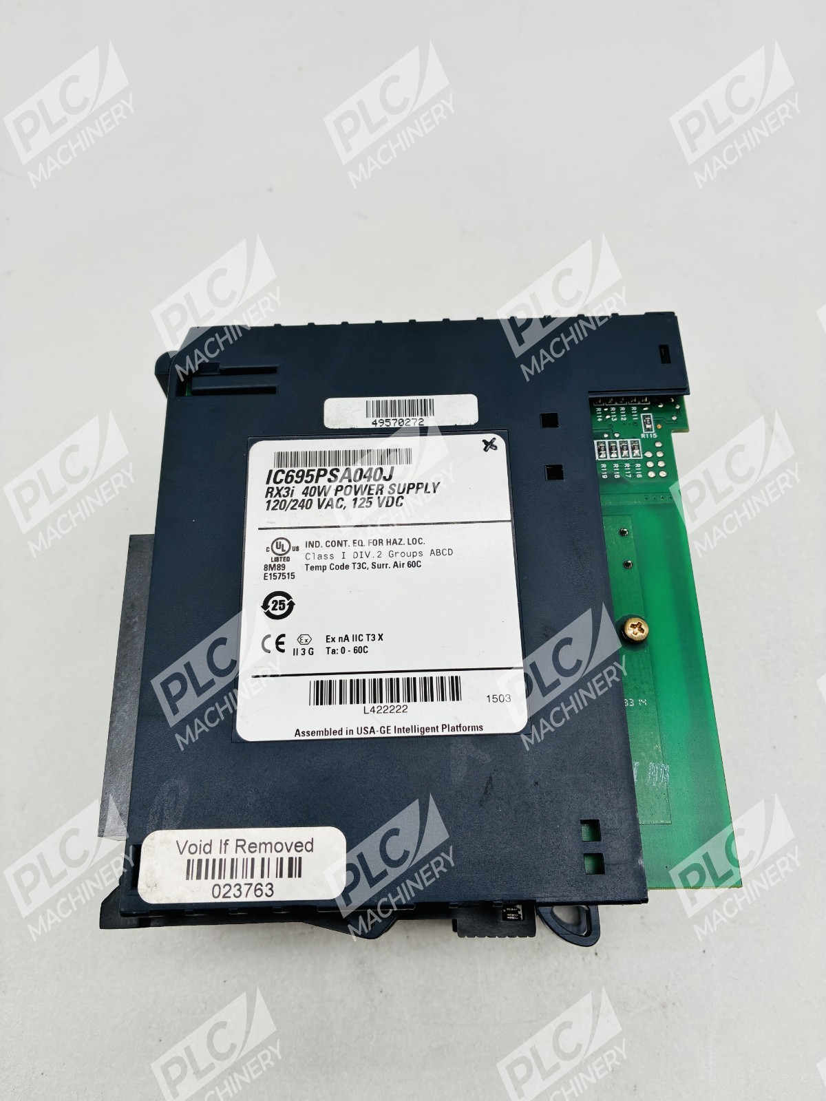 GE Fanuc IC695PSA040J RX3i 40W Power Supply Module 240VAC 125VDC