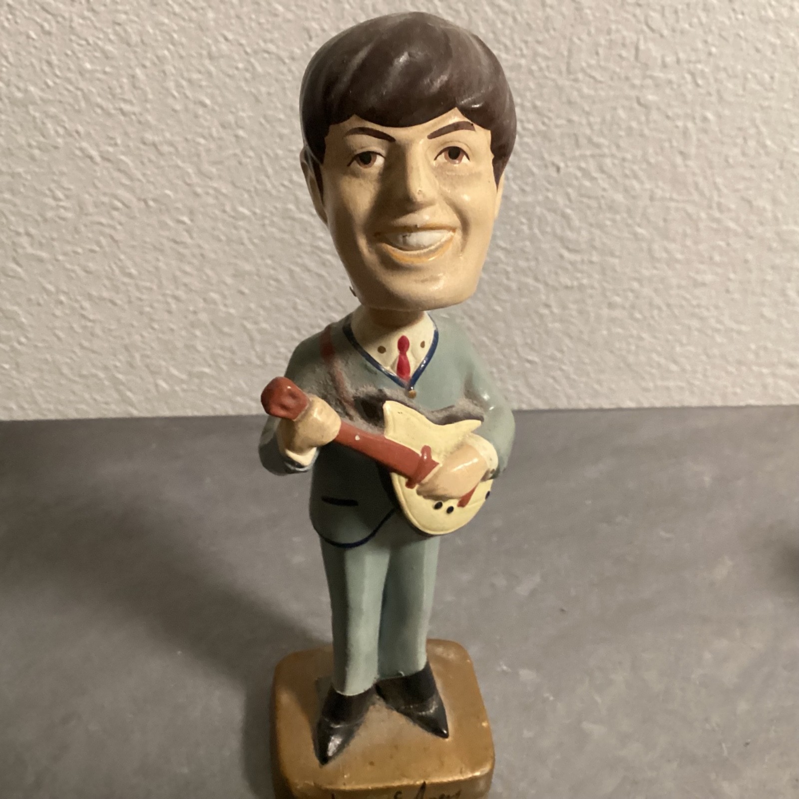 Vintage Paul McCartney Beatles Car Mascots Bobblehead Nodder Original 8” Vintage Paul McCartney Beatles Car Mascots Bobblehead Nodder Original 8”