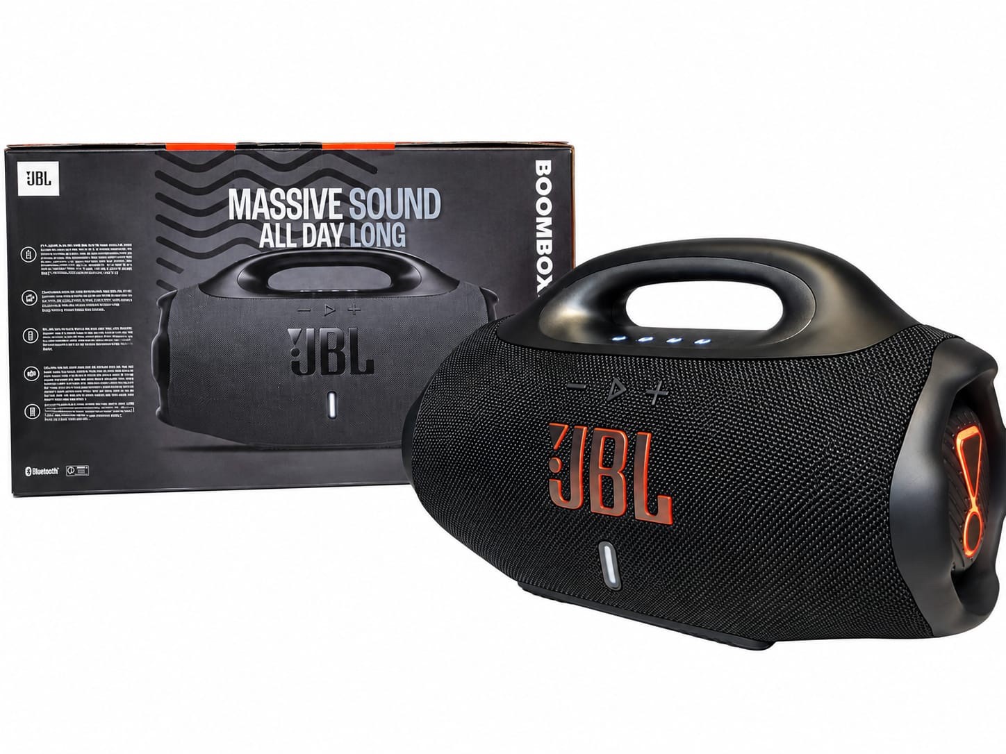 JBL Boombox 4 Portable Bluetooth Speaker Black