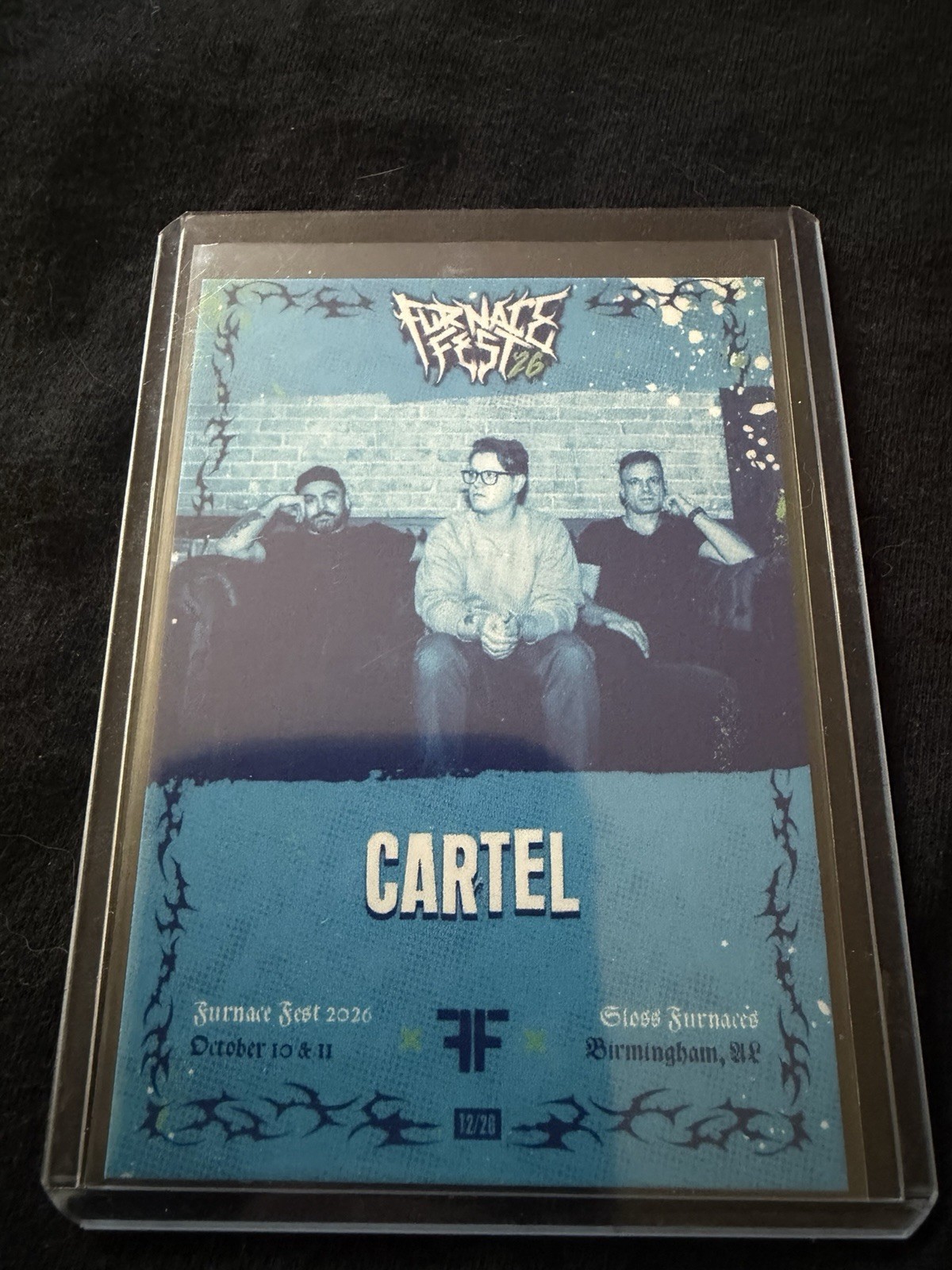 Cartel Furnace Fest 2026 Trading Card 12/26 Limited Edition Rare Collectible Cartel Furnace Fest 2026 Trading Card 12/26 Limited Edition Rare Collectible