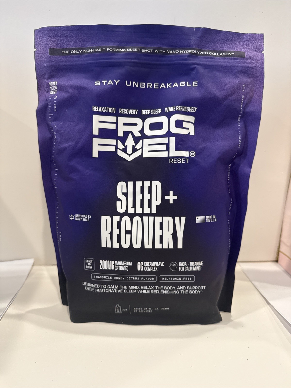 Frog Fuel Sleep Recovery Supplement Collagen Dreamweave Complex Melatonin-Free Frog Fuel Sleep Recovery Supplement Collagen Dreamweave Complex Melatonin-Free