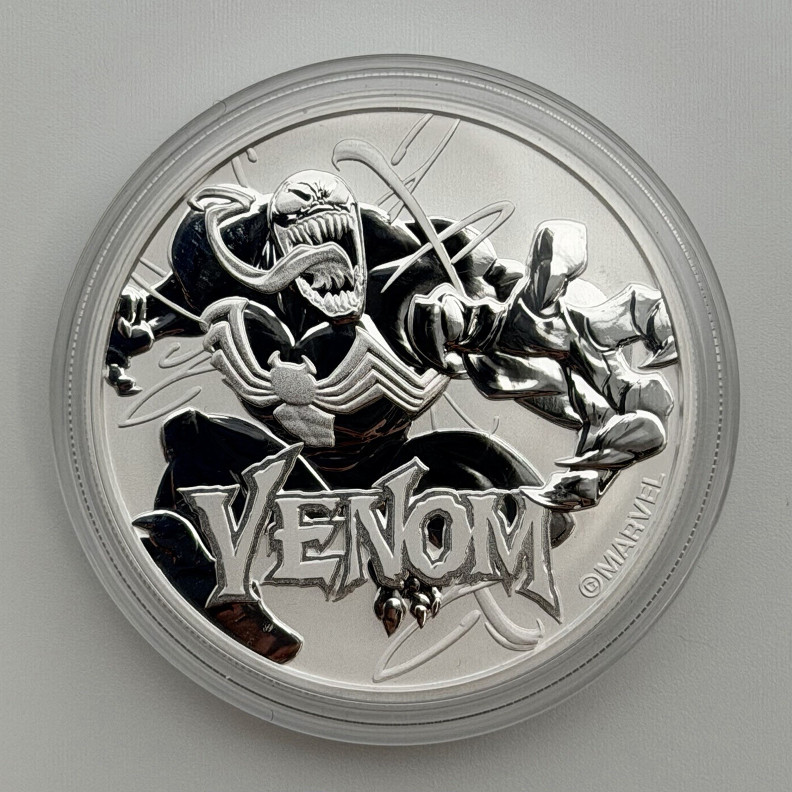 2020 Tuvalu Venom Marvel Series Dollar $1 1oz Silver Perth Mint BU Coin