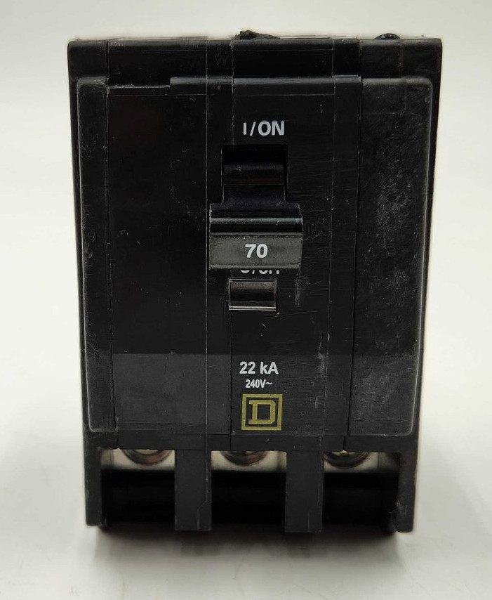 Square D QO370VH Circuit Breaker 70A 3P 240V 3PH 22kA Square D QO370VH Circuit Breaker 70A 3P 240V 3PH 22kA