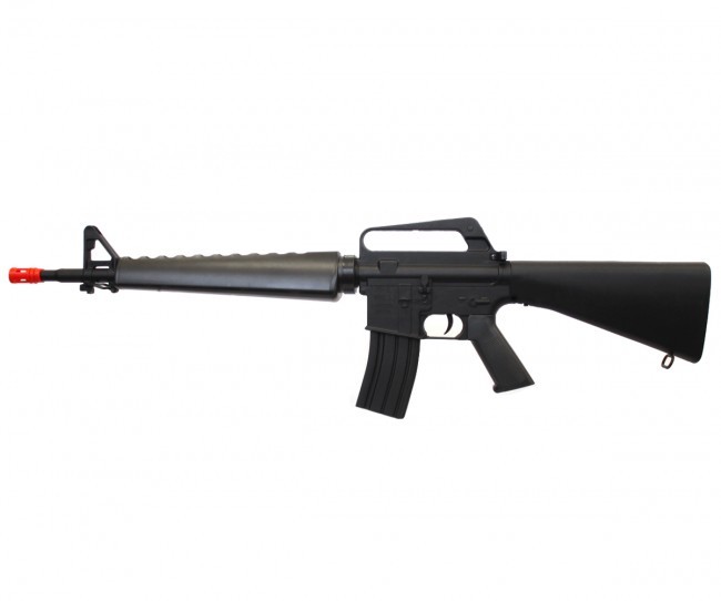 WELL 345 FPS Vietnam Style M16 Spring Action Airsoft Rifle Replica M16A2