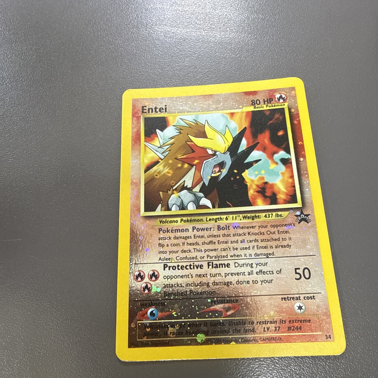 Entei 34/53 Reverse Holo WoTC Promo Pokémon TCG MP Entei 34/53 Reverse Holo WoTC Promo Pokémon TCG MP