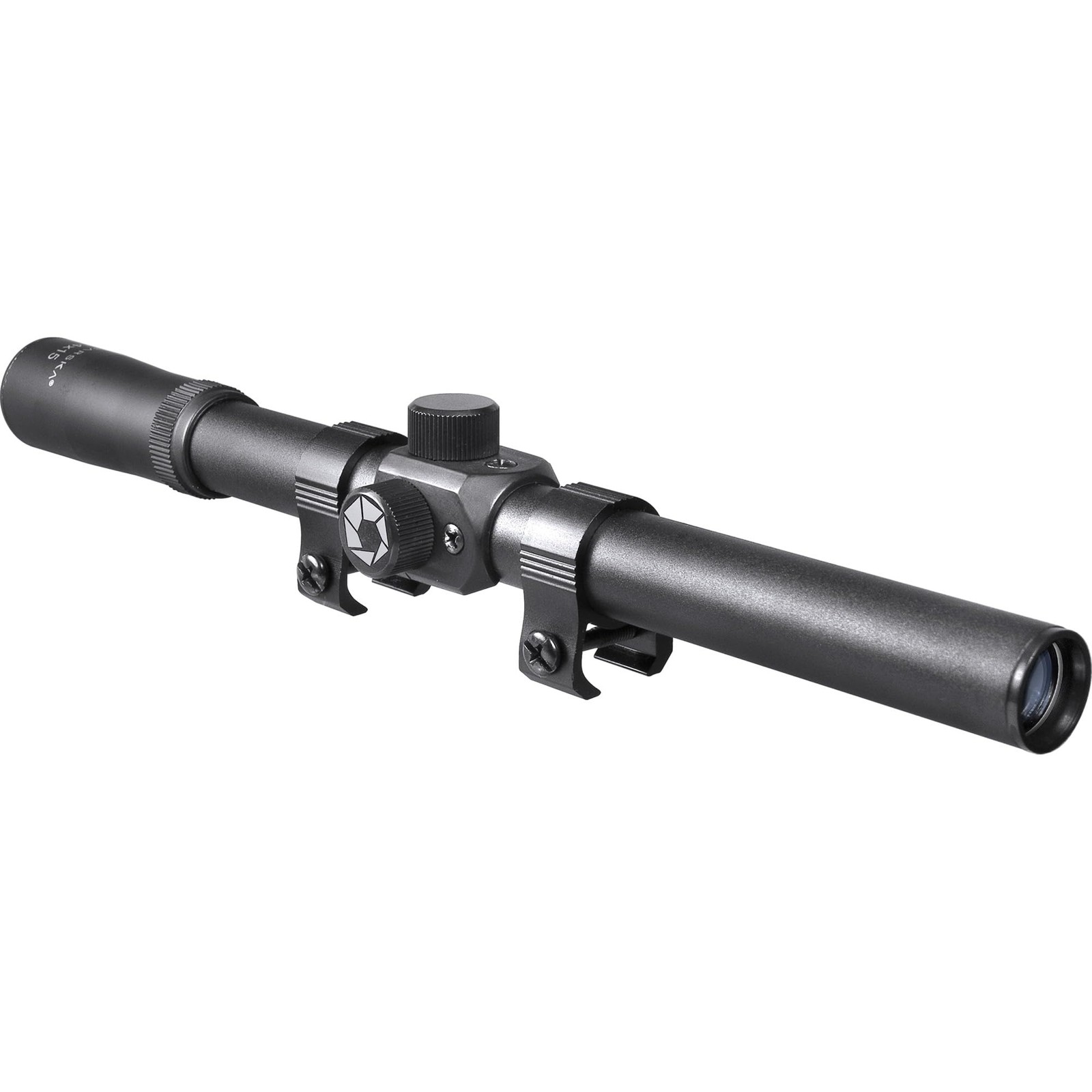 Barska 4x15 Rimfire Riflescope with Crosshair Reticle Parallax 4x15mm, Black Barska 4x15 Rimfire Riflescope with Crosshair Reticle Parallax 4x15mm, Black