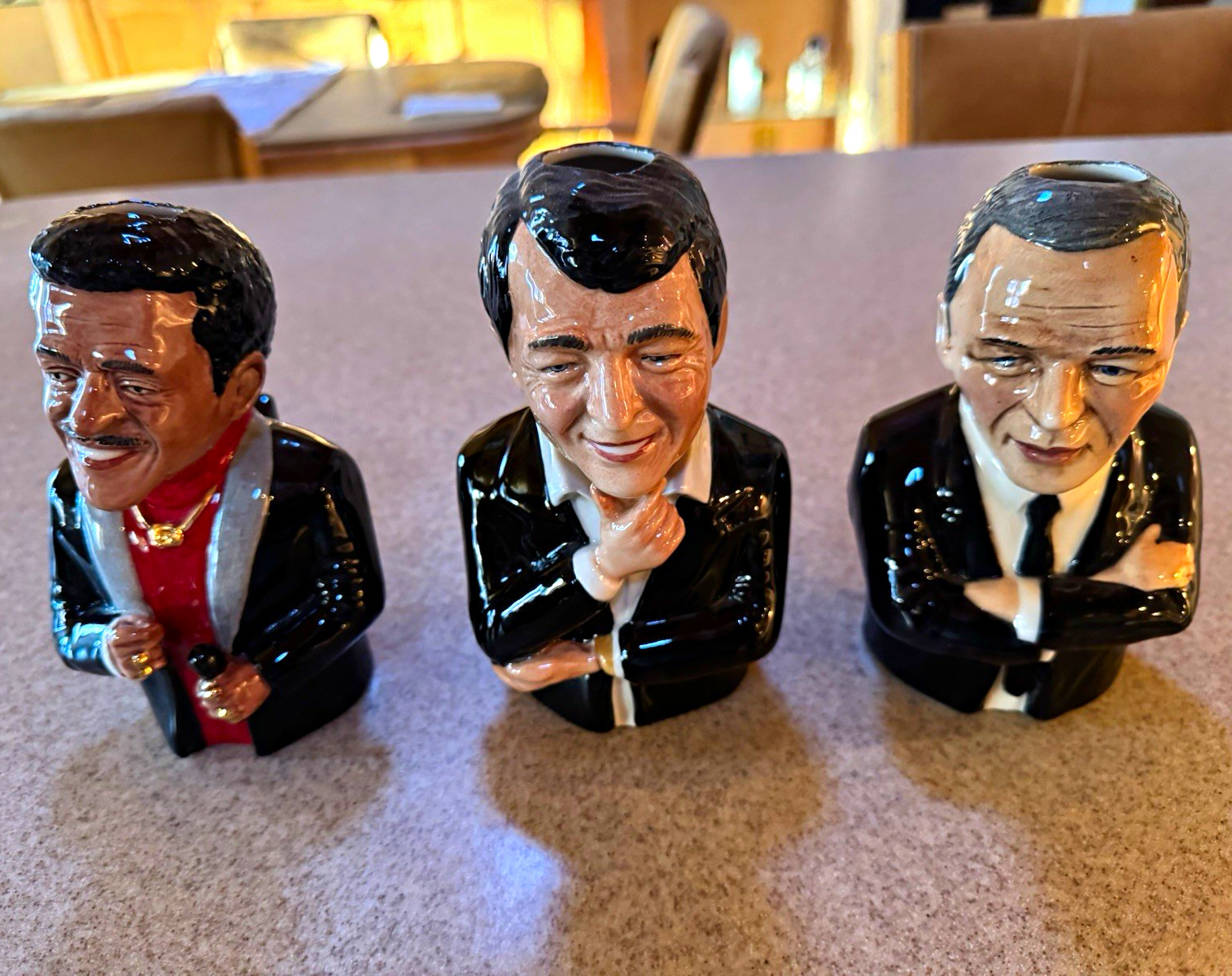 Bairstow Manor Legends of Rock & Roll Rat Pack 3pc Ceramic Jug Set Bairstow Manor Legends of Rock & Roll Rat Pack 3pc Ceramic Jug Set