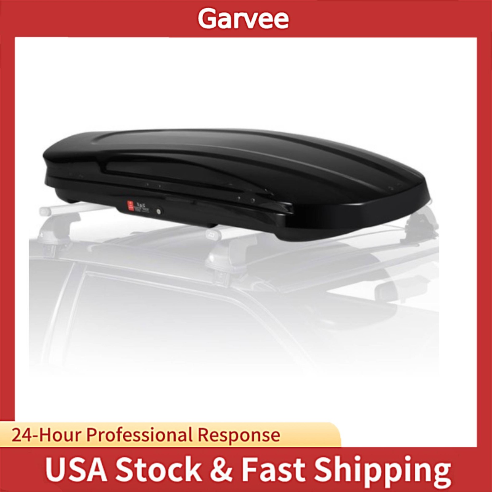 Lockable Waterproof Dual Side Opening Lids Equip This Rooftop Cargo Box, 12.4 Cu Lockable Waterproof Dual Side Opening Lids Equip This Rooftop Cargo Box, 12.4 Cu
