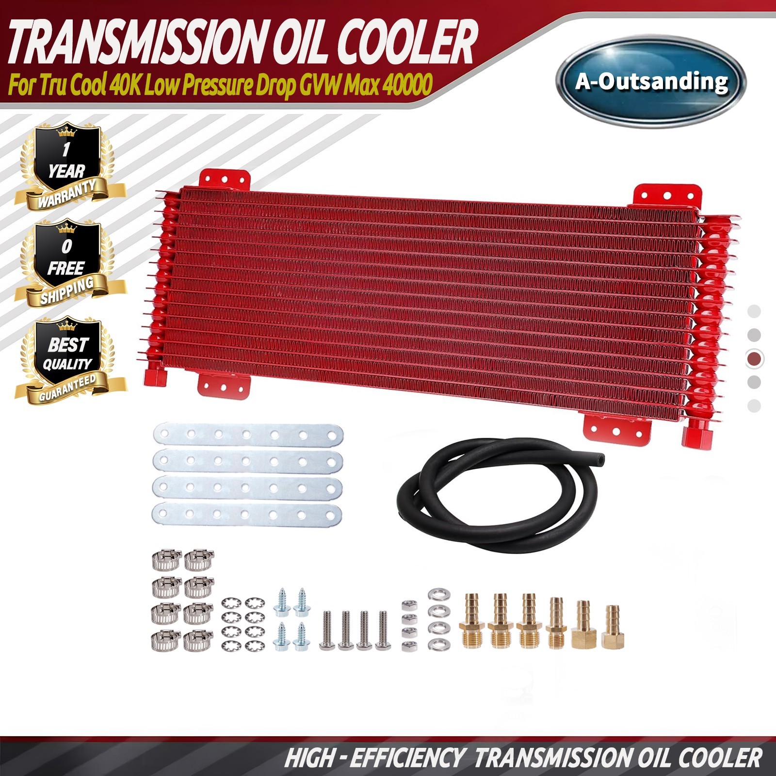LPD47391 For Tru Cool Low Pressure Drop 40k Transmission Oil Cooler Kit GVW Max LPD47391 For Tru Cool Low Pressure Drop 40k Transmission Oil Cooler Kit GVW Max