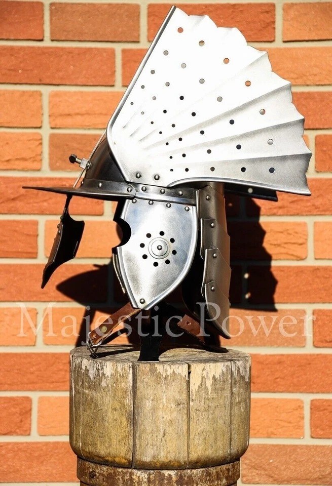 Medieval Hussar winged Helmet century 18GA SCA Hussars Helmet Replica Limited