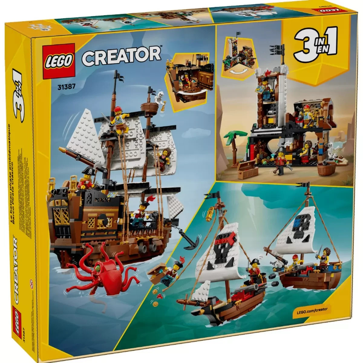 SALE- LEGO® Creator 3 in 1 Iconic Pirate Ship 31387 Building Set SALE- LEGO® Creator 3 in 1 Iconic Pirate Ship 31387 Building Set