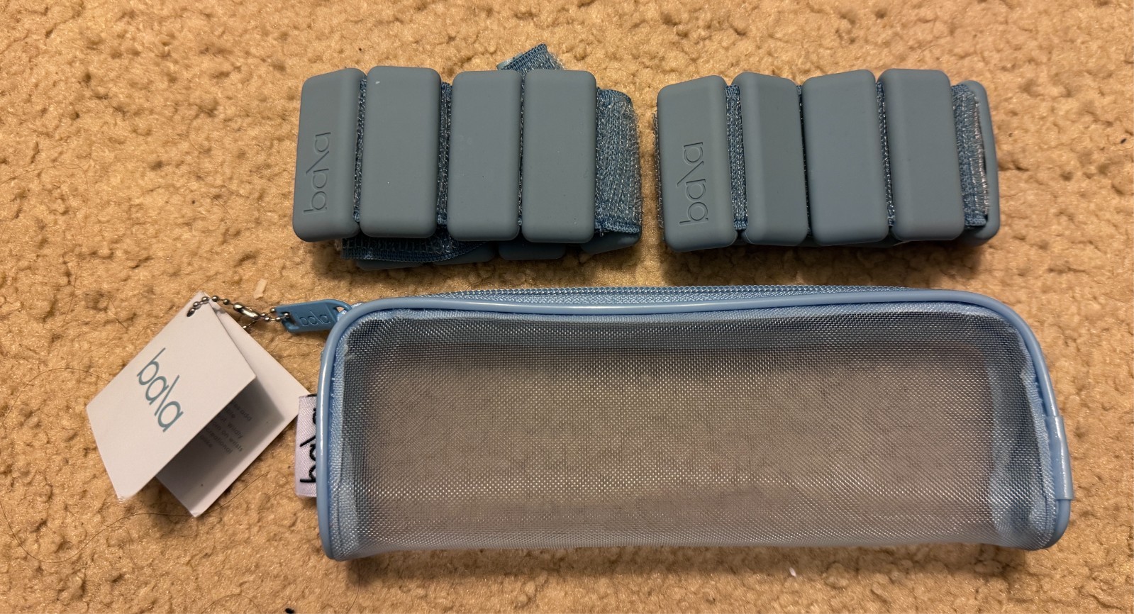 Bala Bangles Sea Blue  2  X  ½ Lb Wrist Ankle Weights w/ Case