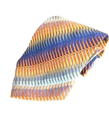 Daniel De Fasson Tie Mens One Size Multicolor Stripe Silk Necktie Made In Italy Daniel De Fasson Tie Mens One Size Multicolor Stripe Silk Necktie Made In Italy