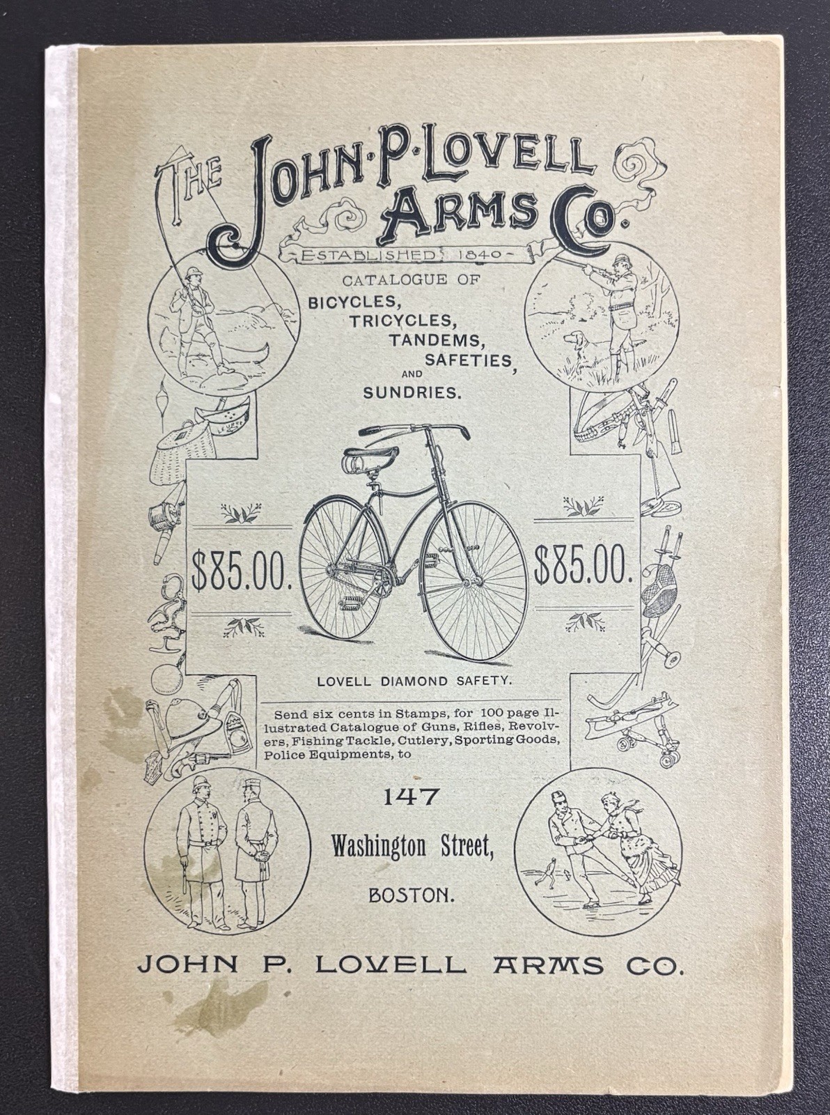 1890 THE JOHN P. LOVELL ARMS CO. BOSTON, MASS. RARE 1890 BICYCLE CATALOG