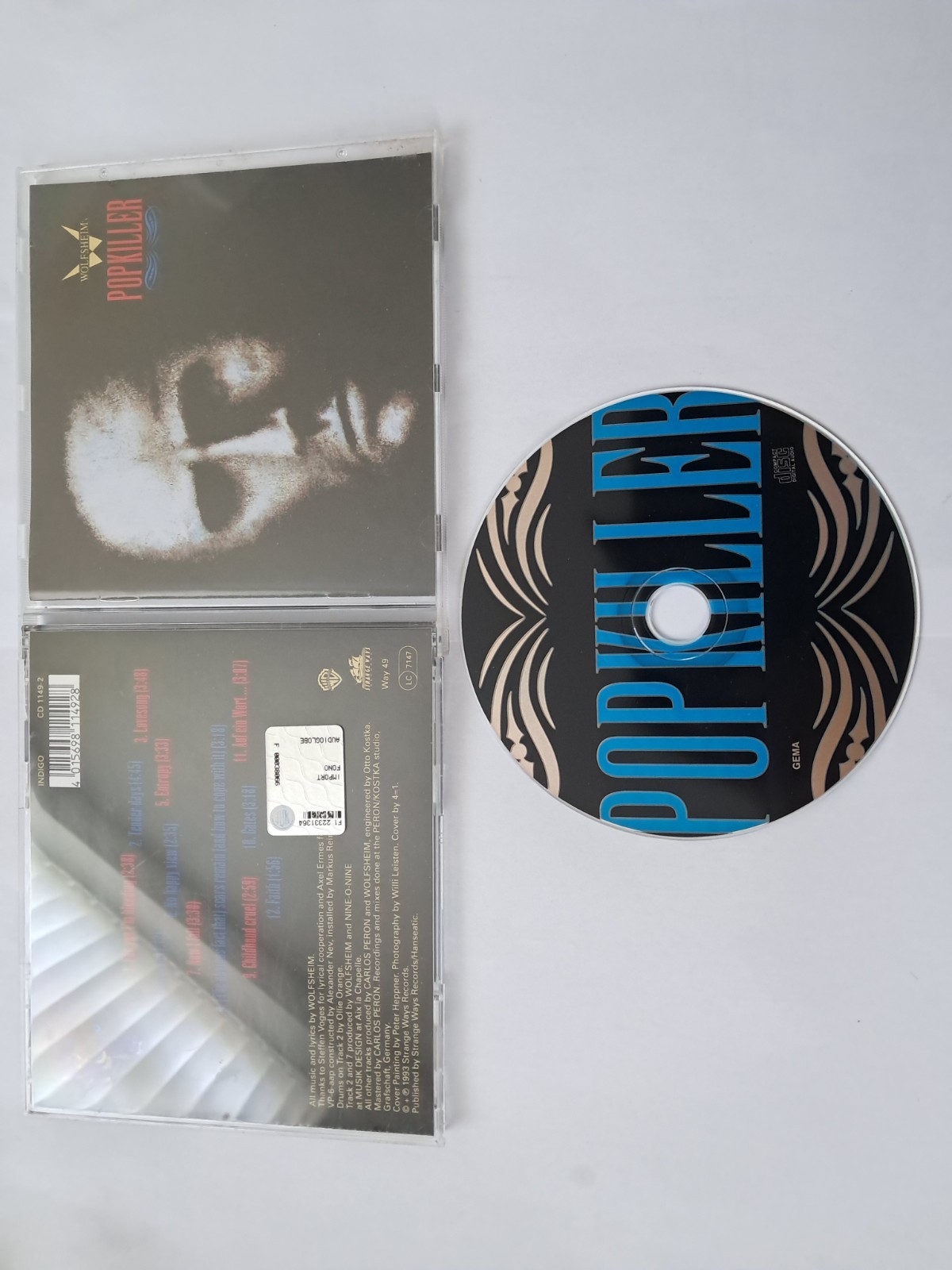 WOLFSHEIM POPKILLER ORIGINAL CD SET COMPLETE