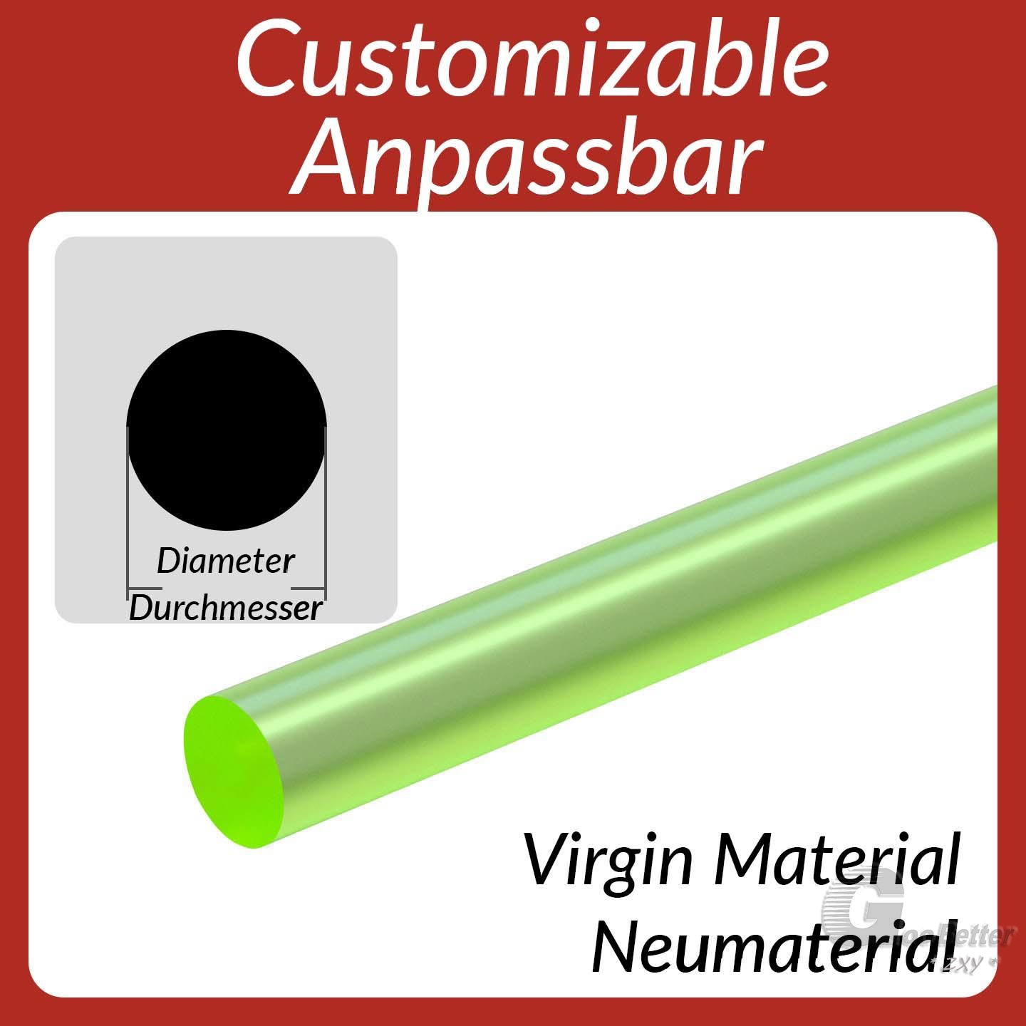20mm-60mm PU Polyurethane Solid Round Rod Bar Stick Elastic Shock Absorber