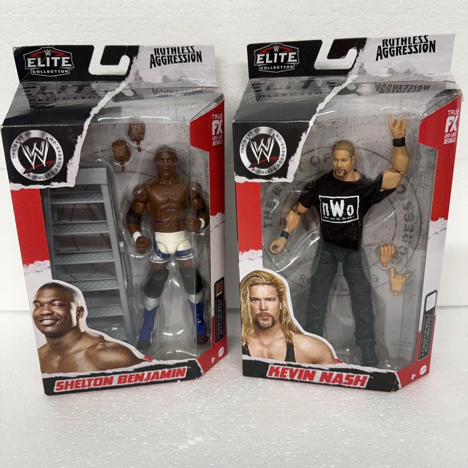 WWE Elite Collection Ruthless Aggression Shelton Benjamin And Kevin Nash WWE Elite Collection Ruthless Aggression Shelton Benjamin And Kevin Nash