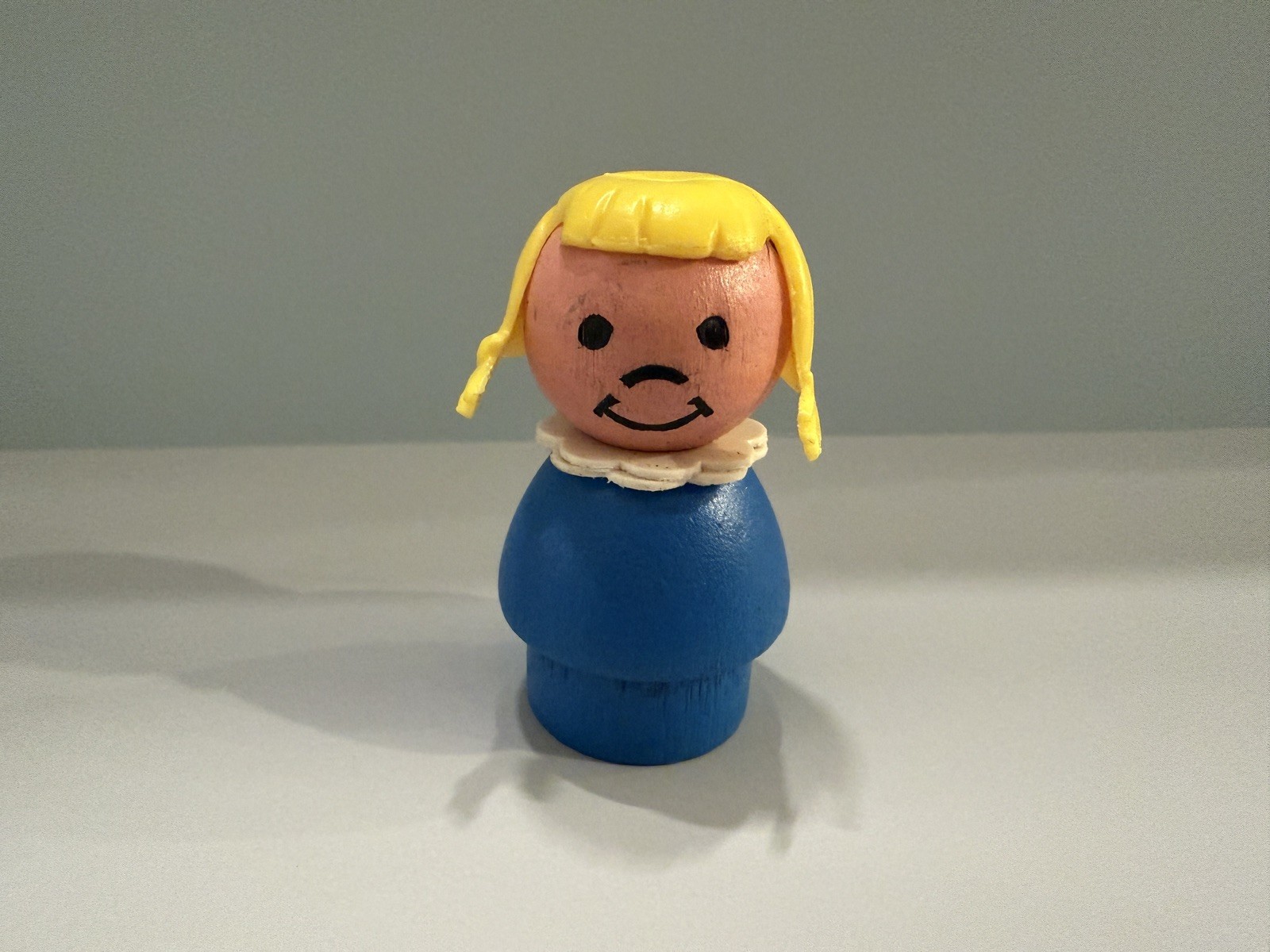 VTG Fisher-Price Little People WHOOPS OOPS Double Collar Girl VTG Fisher-Price Little People WHOOPS OOPS Double Collar Girl