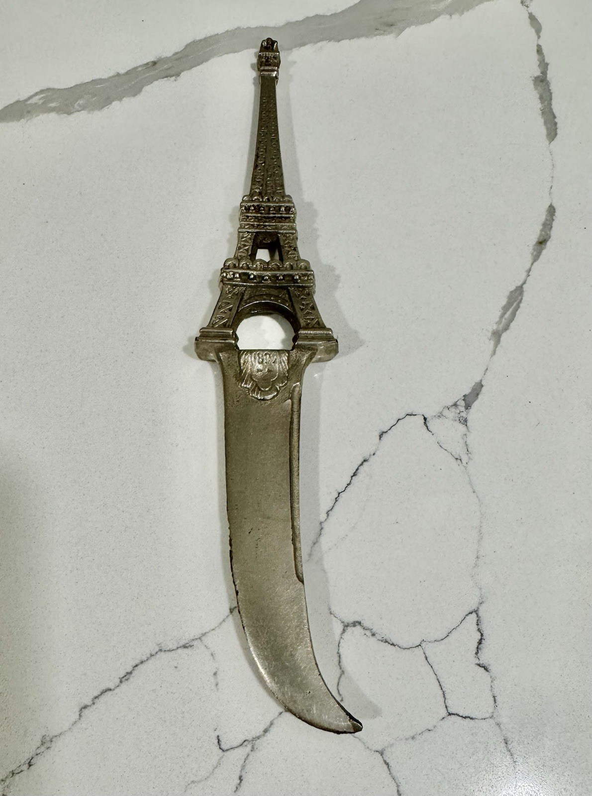 Museum Rare Antique 1889 Paris World Fair Eiffel Tower Letter Opener Lion Stamp Museum Rare Antique 1889 Paris World Fair Eiffel Tower Letter Opener Lion Stamp