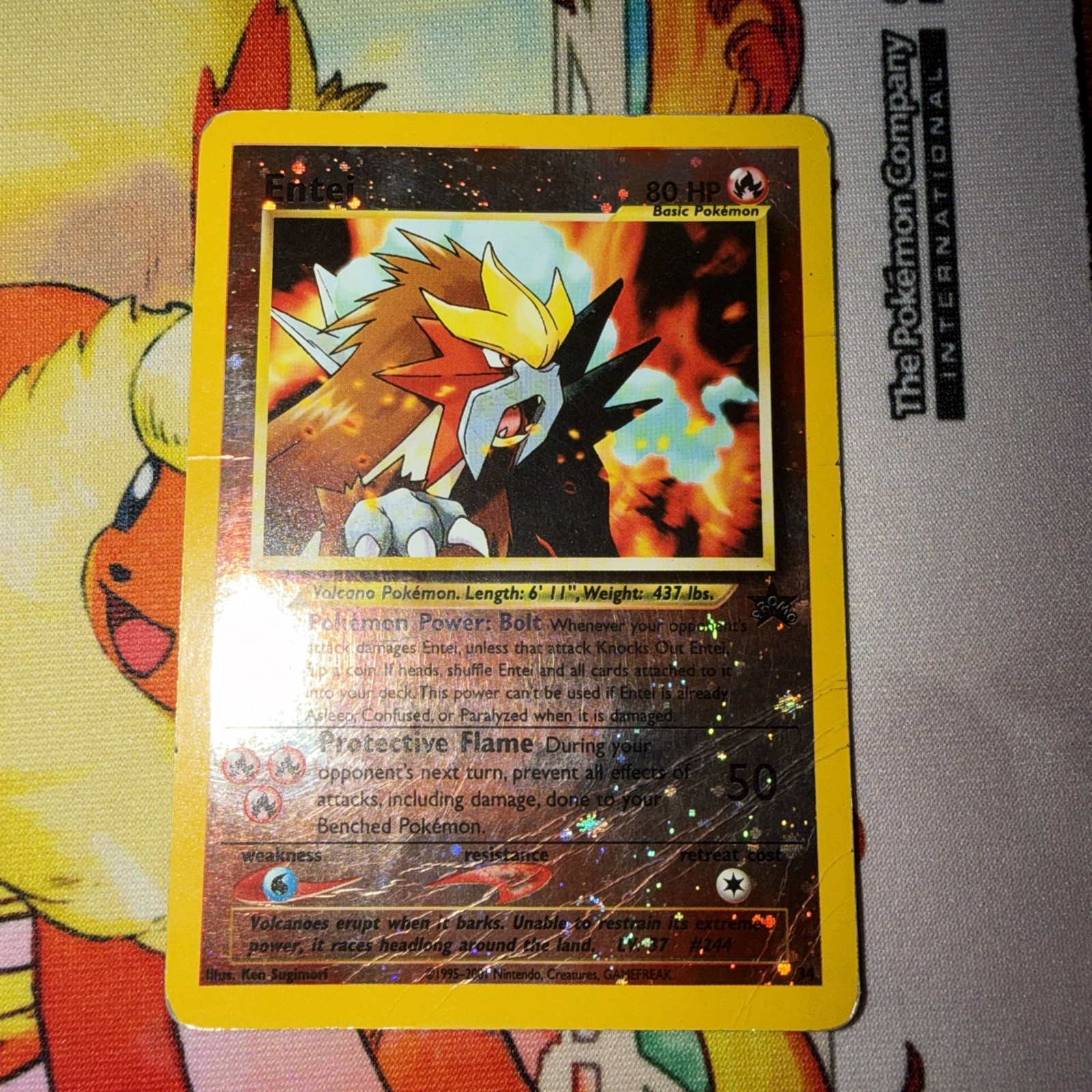 Entei 34/53 Wotc Promo Reverse Holo Promo 80 HP Pokemon TCG Card English Entei 34/53 Wotc Promo Reverse Holo Promo 80 HP Pokemon TCG Card English