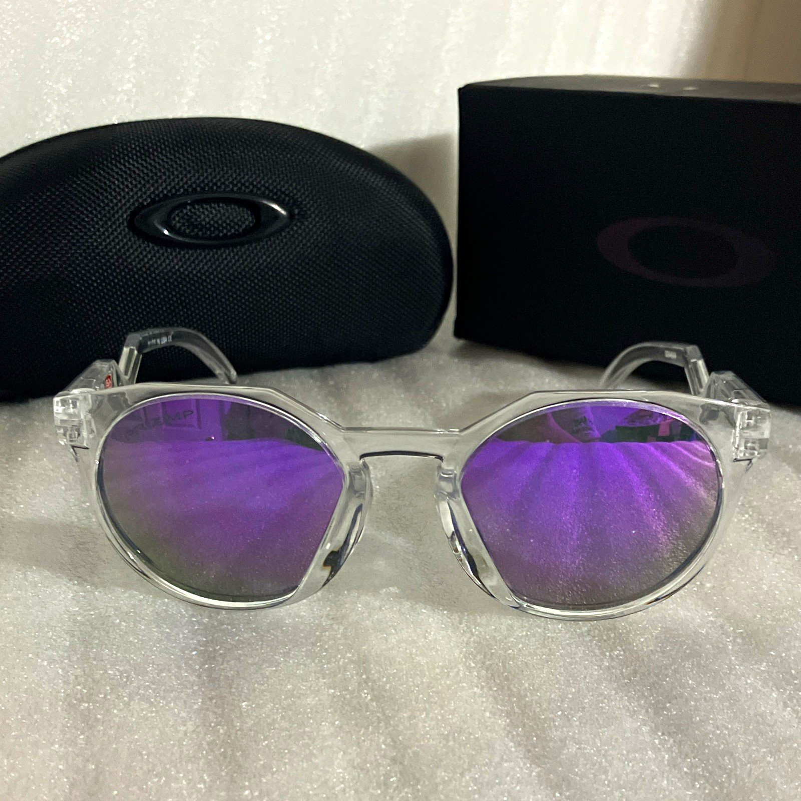 Oakley HSTN Sunglasses Polarizing Purple New With Case