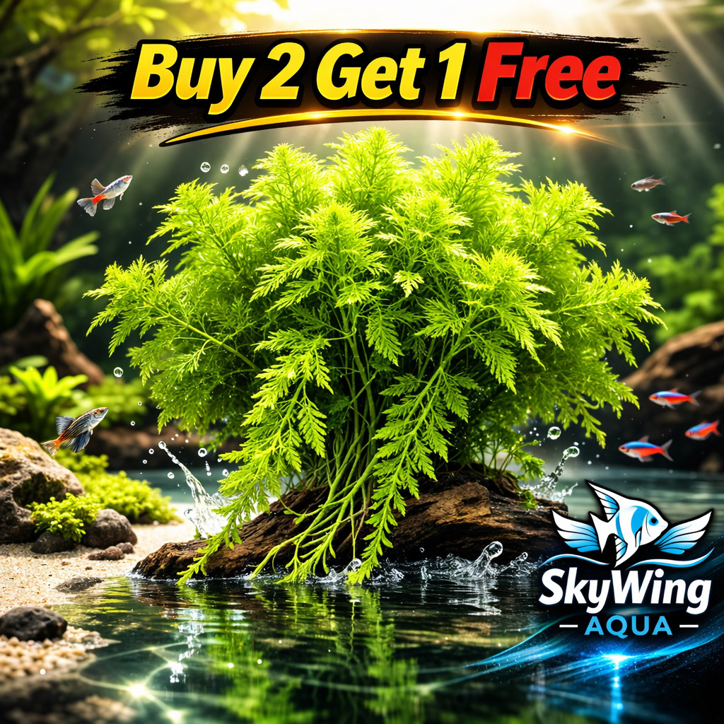 Organic Water Wisteria Hygrophila difformis Live Aquarium Plant - Buy1Get150%