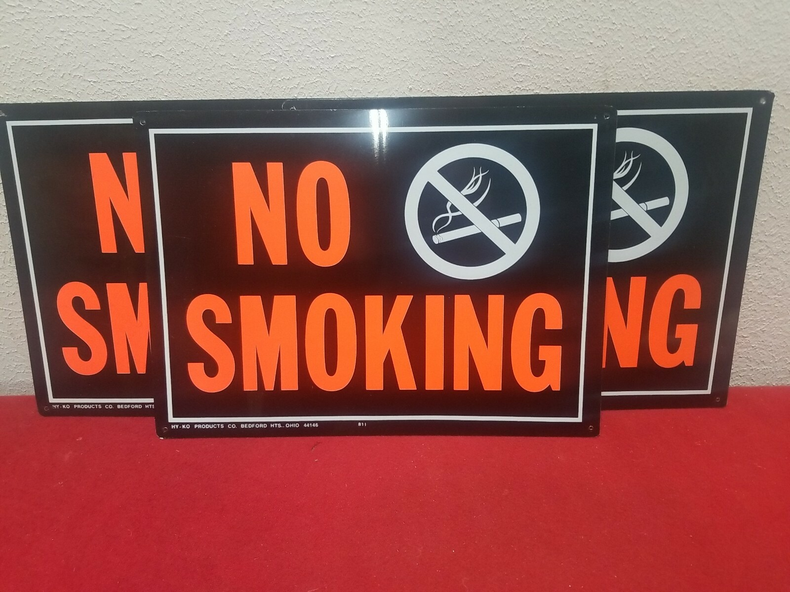 3 Vintage HY-KO Products NO SMOKING Signs 10x14 Metal 3 Vintage HY-KO Products NO SMOKING Signs 10x14 Metal