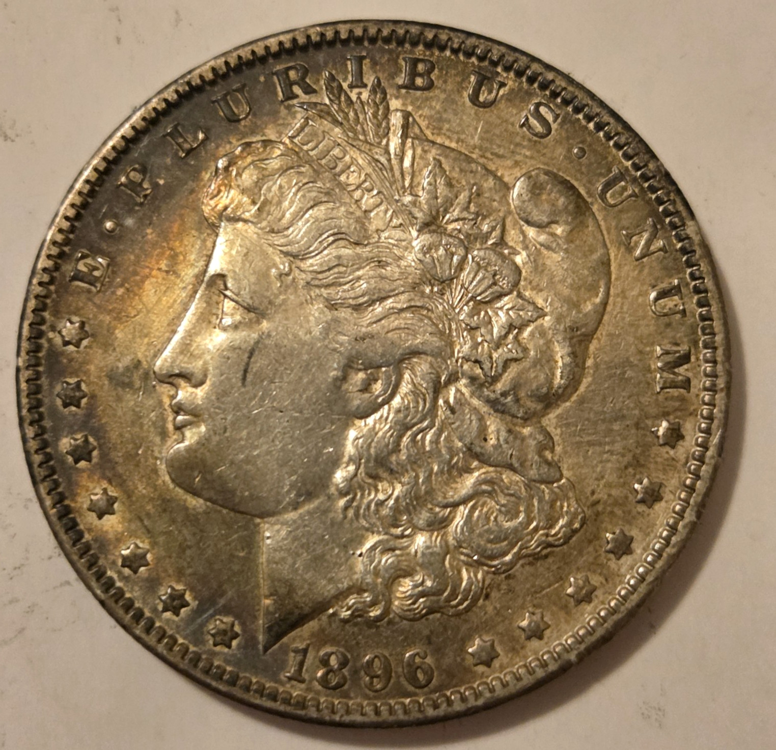 1896-O Morgan Silver Dollar Fine/Very Fine Condition Raw Coin