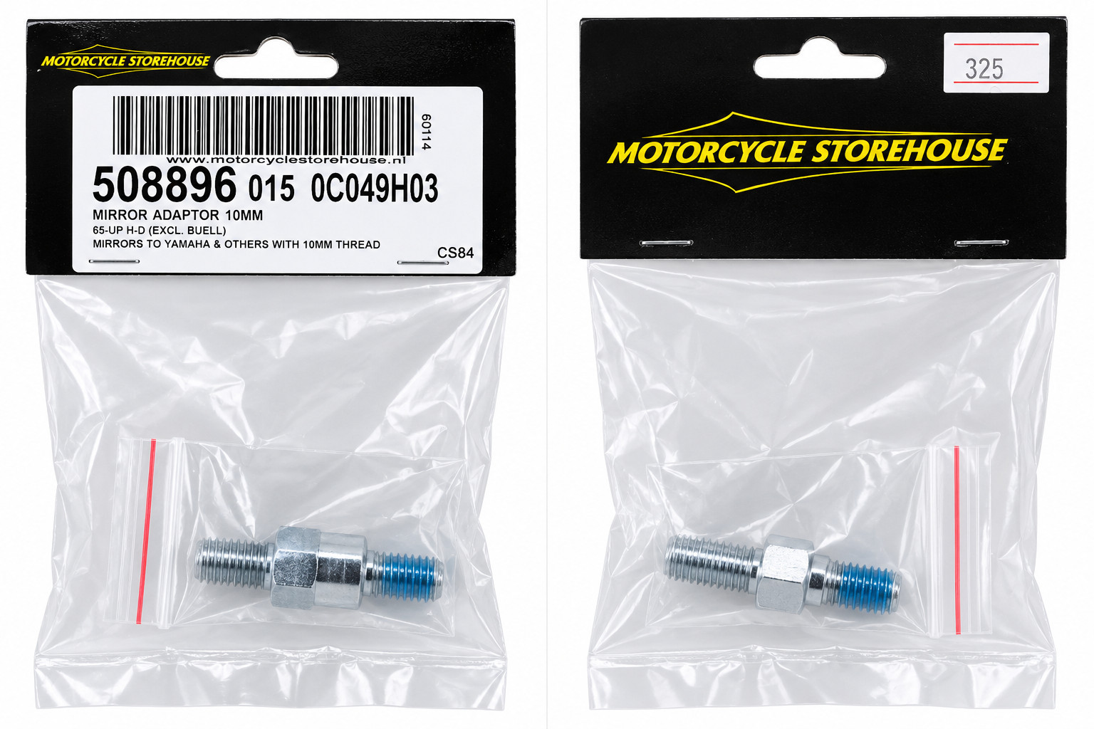 10MM MIRROR ADAPTOR FOR HARLEY-DAVIDSON & YAMAHA