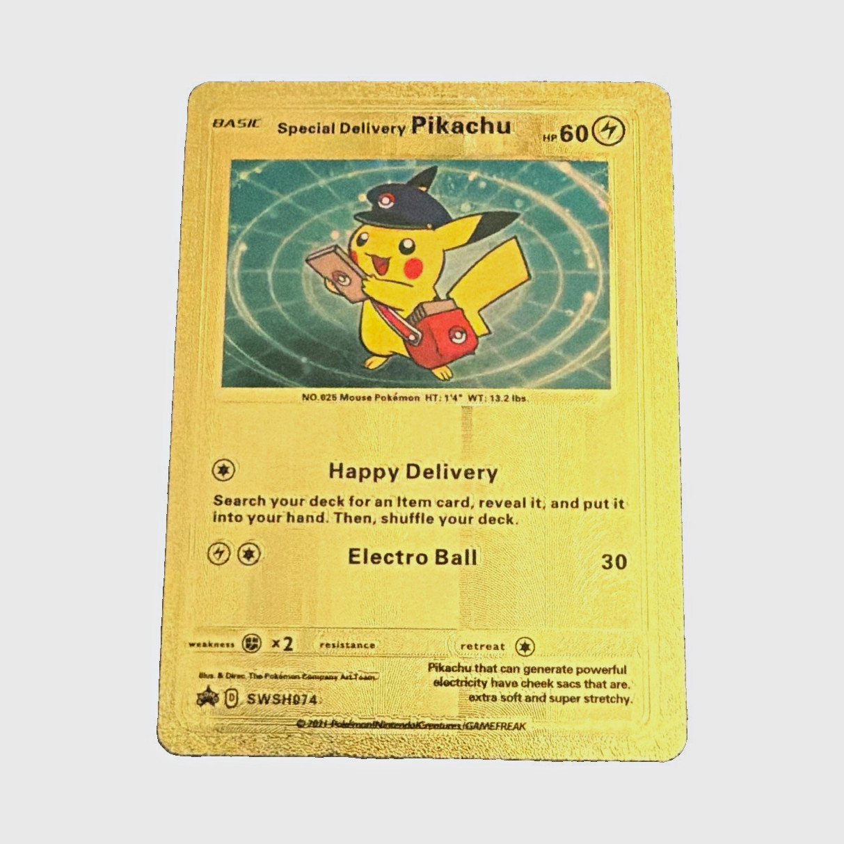 Pokemon Special Delivery Pikachu SWSH074 Sword & Shield Promo Holo English 2021 Pokemon Special Delivery Pikachu SWSH074 Sword & Shield Promo Holo English 2021