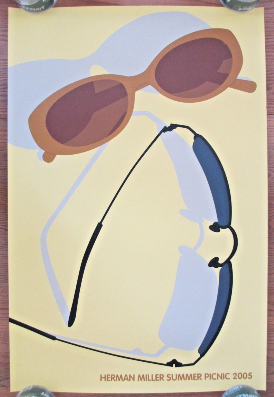 2005 Herman Miller Summer Picnic Poster 38 by 24 inches SUNGLASSES TUBE BSMT 2005 Herman Miller Summer Picnic Poster 38 by 24 inches SUNGLASSES TUBE BSMT