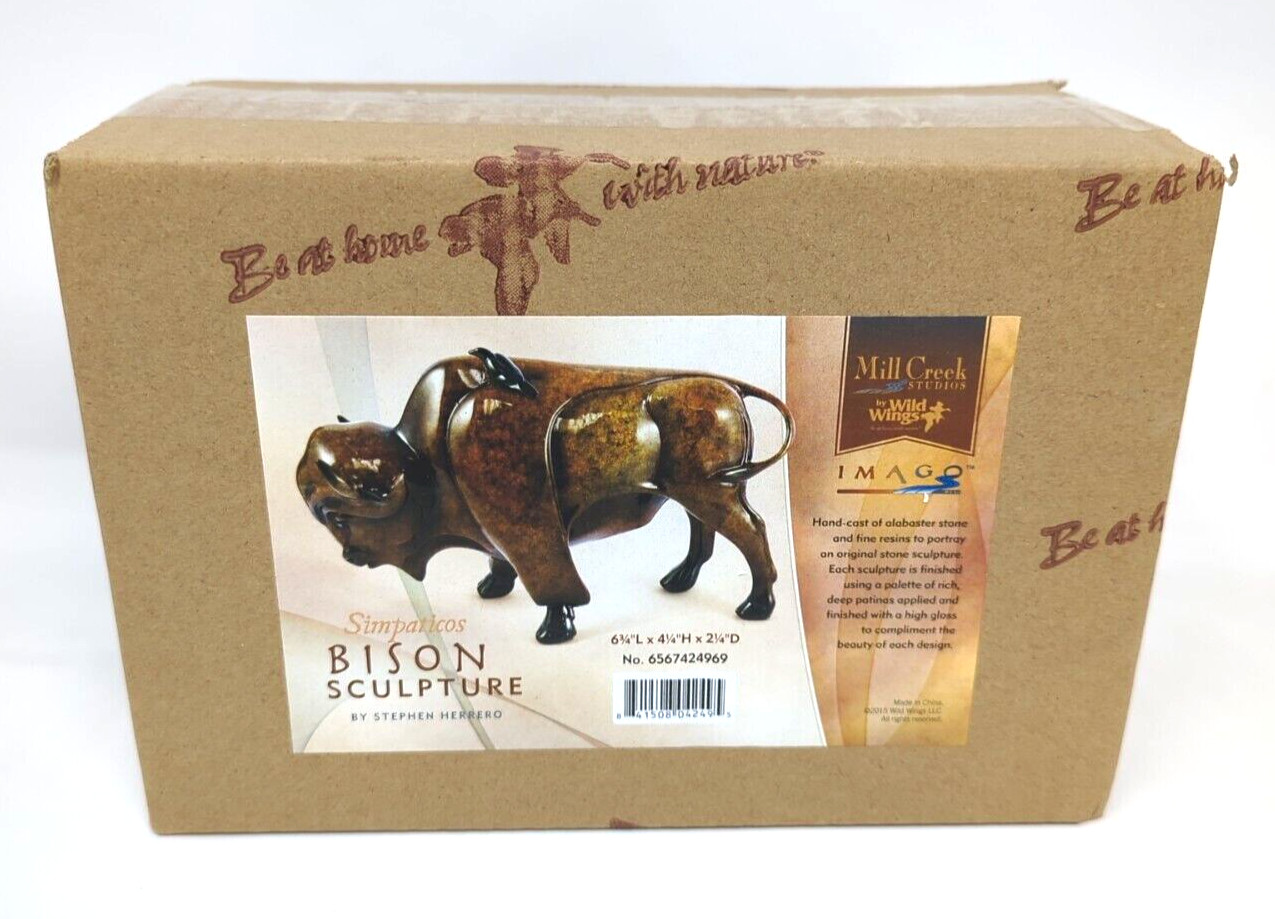 Mill Creek Studios Buffalo Bison Art Sculpture USA Stephen Herrero Wild Wings