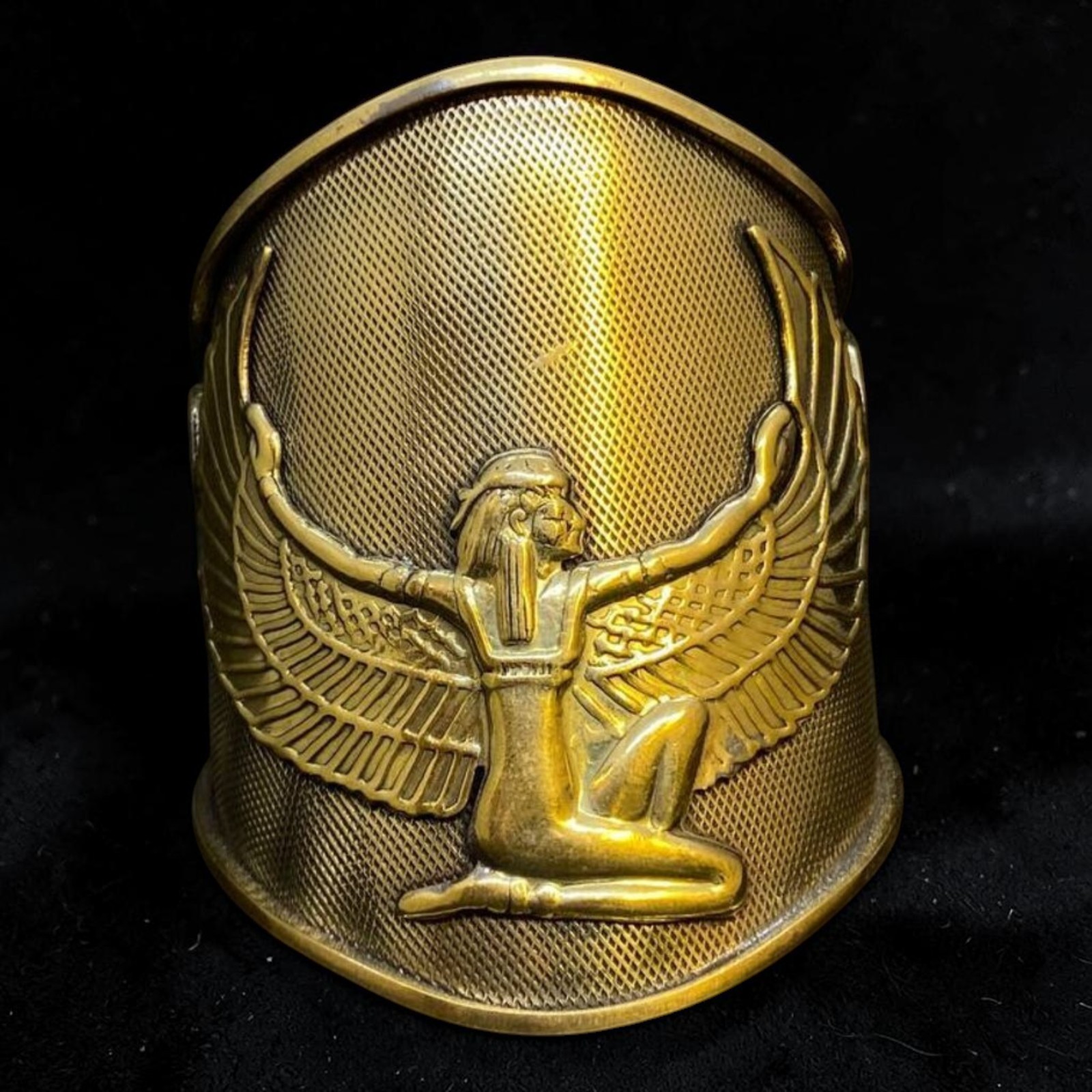 Rare Ancient Egyptian Antique Pharaonic Goddess Isis Cuff Bracelet Egyptian BC