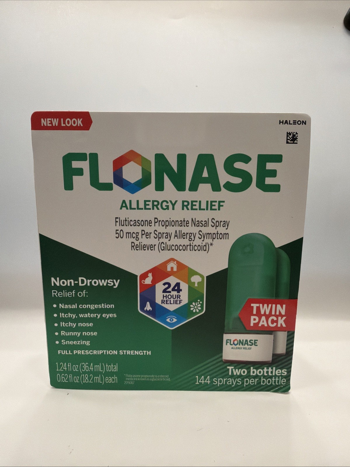 FLONASE Allergy Relief Nasal Spray 144 Dose TWIN Pack EXP 11/2027 FLONASE Allergy Relief Nasal Spray 144 Dose TWIN Pack EXP 11/2027