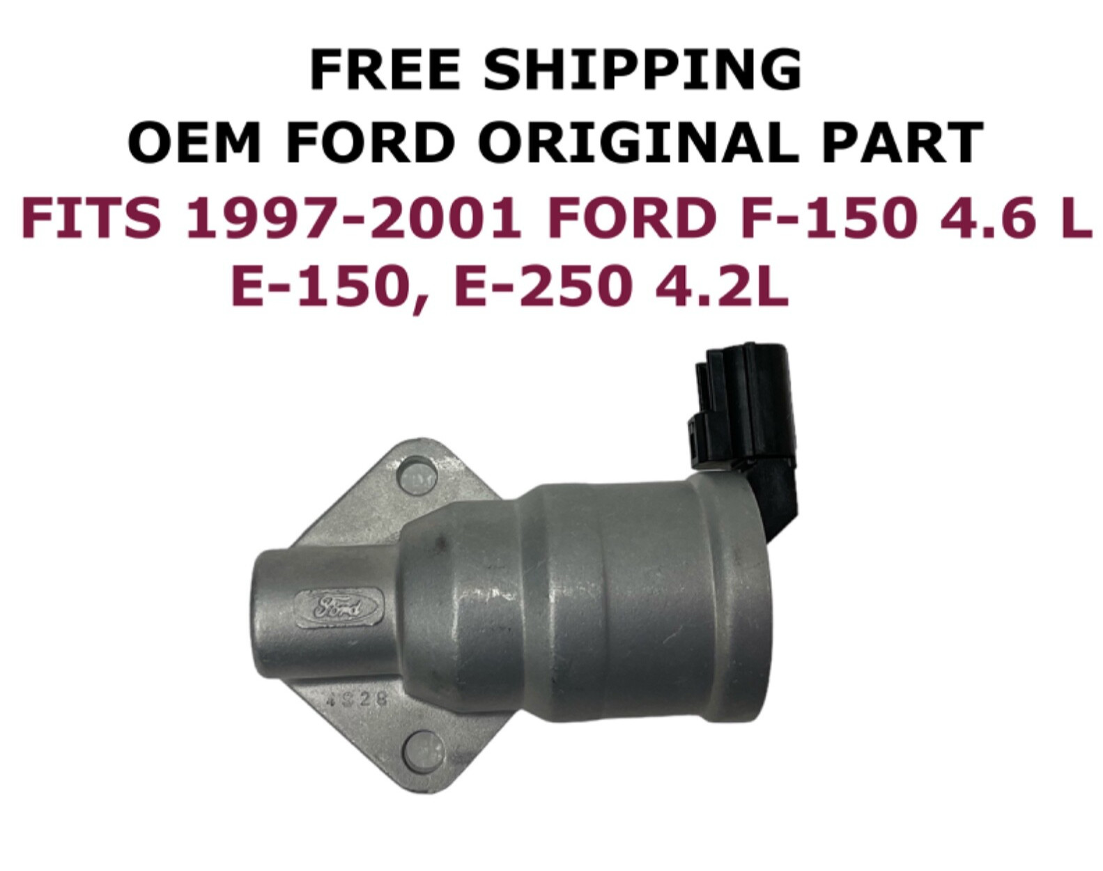 NEW 1997-2001 Ford F-150 4.6L V8 Fuel Injection Idle Control Valve F65E-9F715-DA