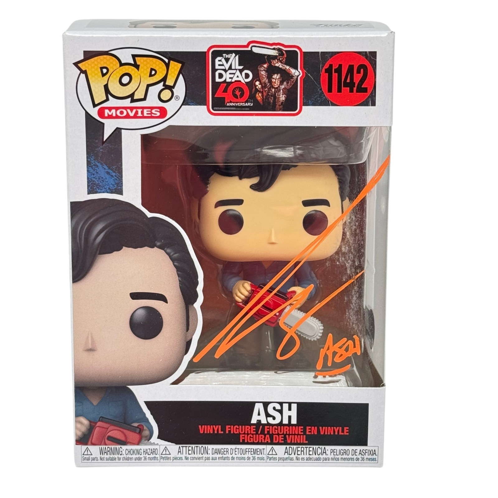 Bruce Campbell Signed Ash Funko Pop #1142 Evil Dead 40th Beckett Autograph Bruce Campbell Signed Ash Funko Pop #1142 Evil Dead 40th Beckett Autograph