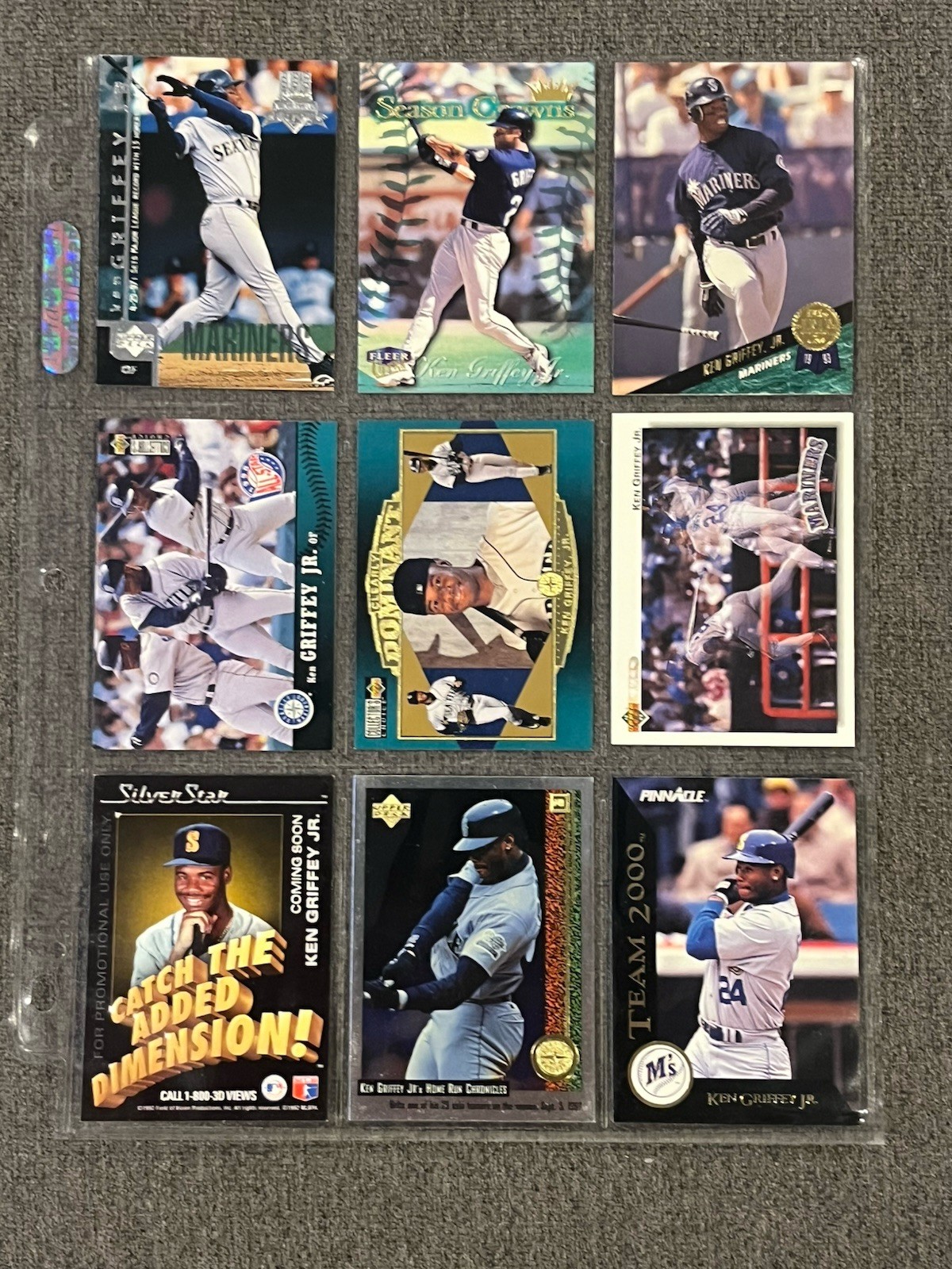 Nice Lot (9) Different KEN GRIFFEY JR Baseball Cards Seattle Mariners Cincinnati Nice Lot (9) Different KEN GRIFFEY JR Baseball Cards Seattle Mariners Cincinnati